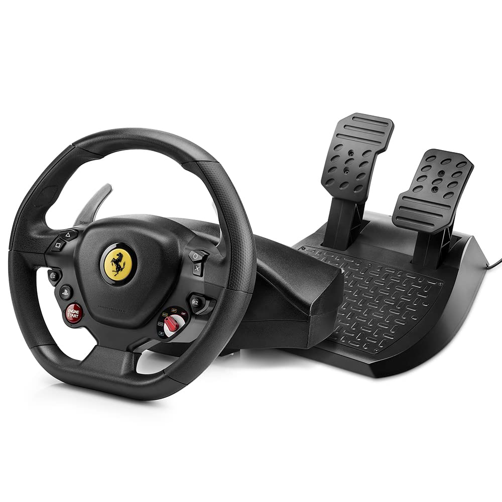رانندگی واقع‌گرایانه برای پلی‌استیشن - تجربه واقعی رانندگی با فرمان Thrustmaster T80 RW Ferrari 488 GTB - تبدیل شدن به پادشاه تراک - PC/PS4/PS5 T80 Ferrari 488 GTB