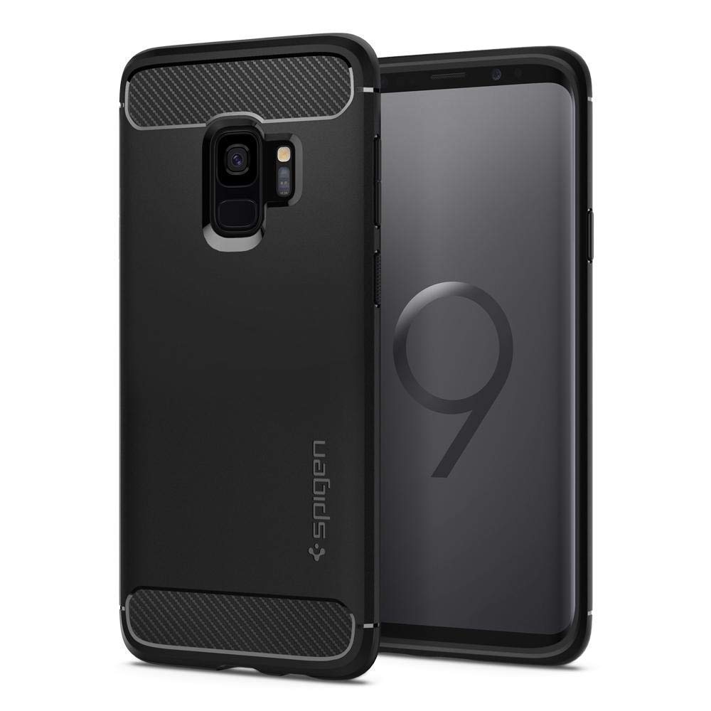 کیس اسپیجن مدل Rugged Armor طراحی شده برای سامسونگ گلکسی S9 (2018) - مشکی مات