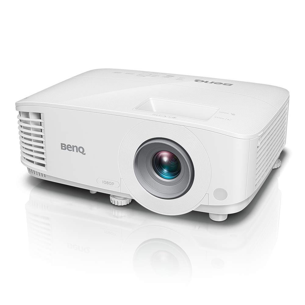 بنکی MH733 پروژکتور Full HD 1080p با روشنایی بالا 4000 ANSI Lumen با خواننده USB برای ارائه‌های بدون نیاز به کامپیوتر برای خانه و اتاق‌های ملاقات اداری، رنگ سفید با روشنایی 4000 ANSI Lumen، نسبت تباهی 16000:1 MH733 FHD 1080P
