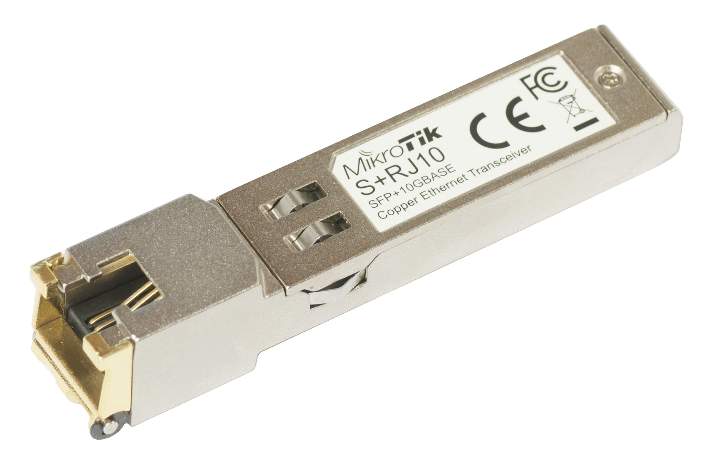 ماژول اترنت 10 گیگابیت Mikrotik S+RJ10 برای دستگاه‌های MikroTik با پورت‌های SFP+، بهبود ارتباط شبکه، سازگار با خنک کننده فعال/غیرفعال، سه بانده، آداپتور شبکه، ماژول