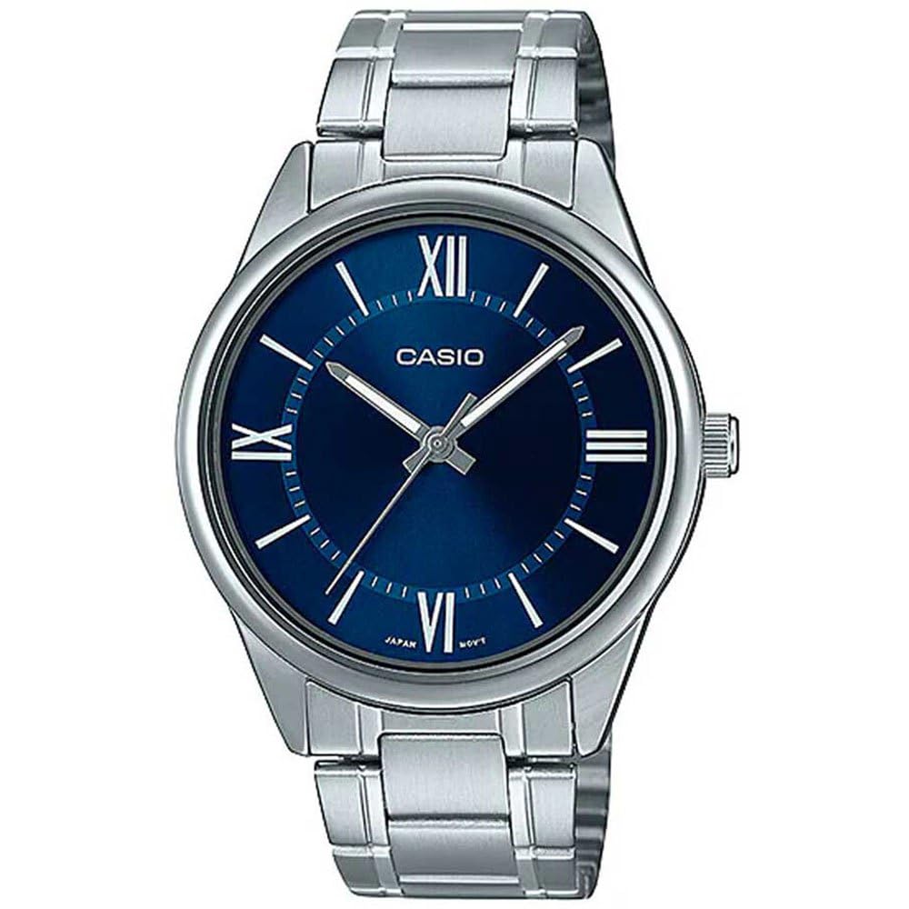Casio ساعت آنالوگ: مردانه MTP-V005 سفید نقره ای