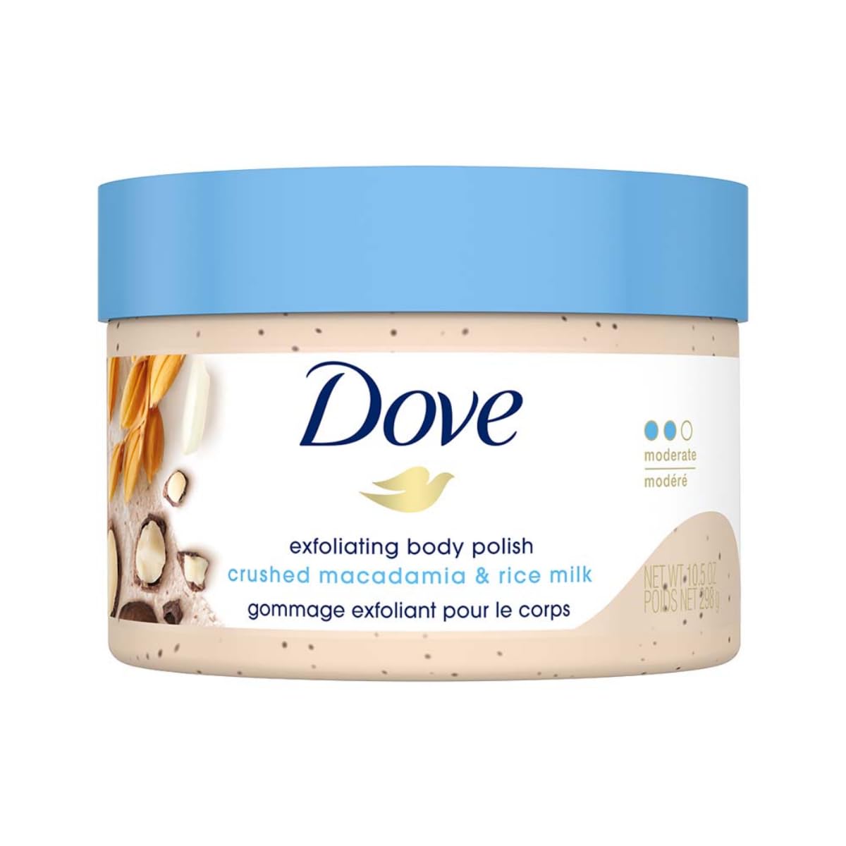 اسکراب لوسیو، خریداری میکند که با اصلاحات متداول (Dove Scrub) روشن/ نمایش دادنی پوستی نرم (Reveals Visibly Smoother Skin) از نوع (Body Scrub) است که پوست را تغذیه می‌کند. 10.5 اونس (oz)