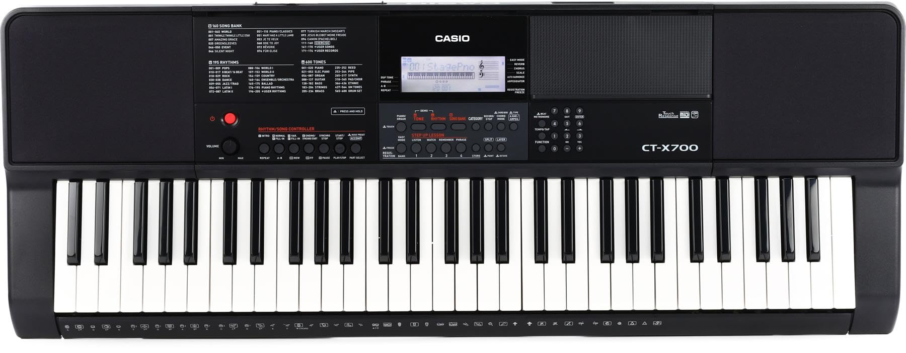 کیبورد قابل حمل 61 کلیدی Casio CT-X700 کیبورد مستقل