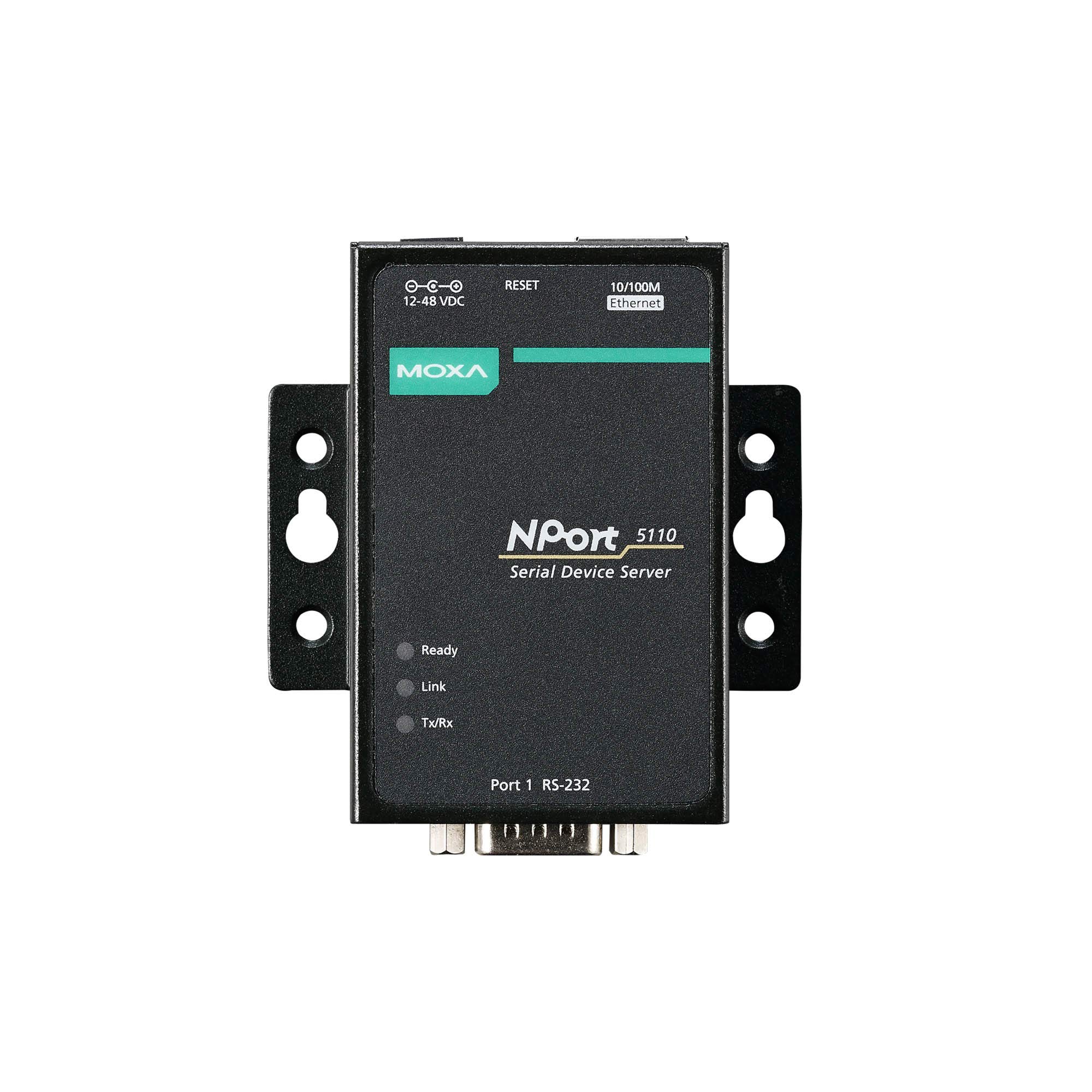 سرور دستگاه سریال پورت 5110-1 MOXA NPort، اترنت 10/100، RS232، نرمال DB9