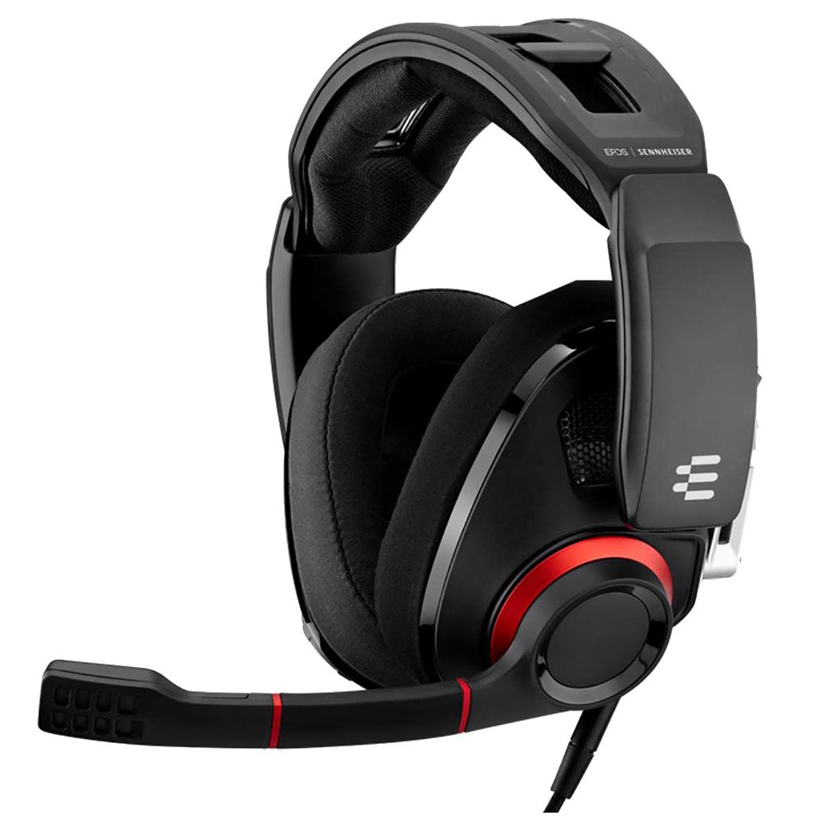 هدست بازی اکوستیک باز Sennheiser 507261 Gsp 500 - مشکی/قرمز (بسته‌ی ۱ عددی)، باس سیمی