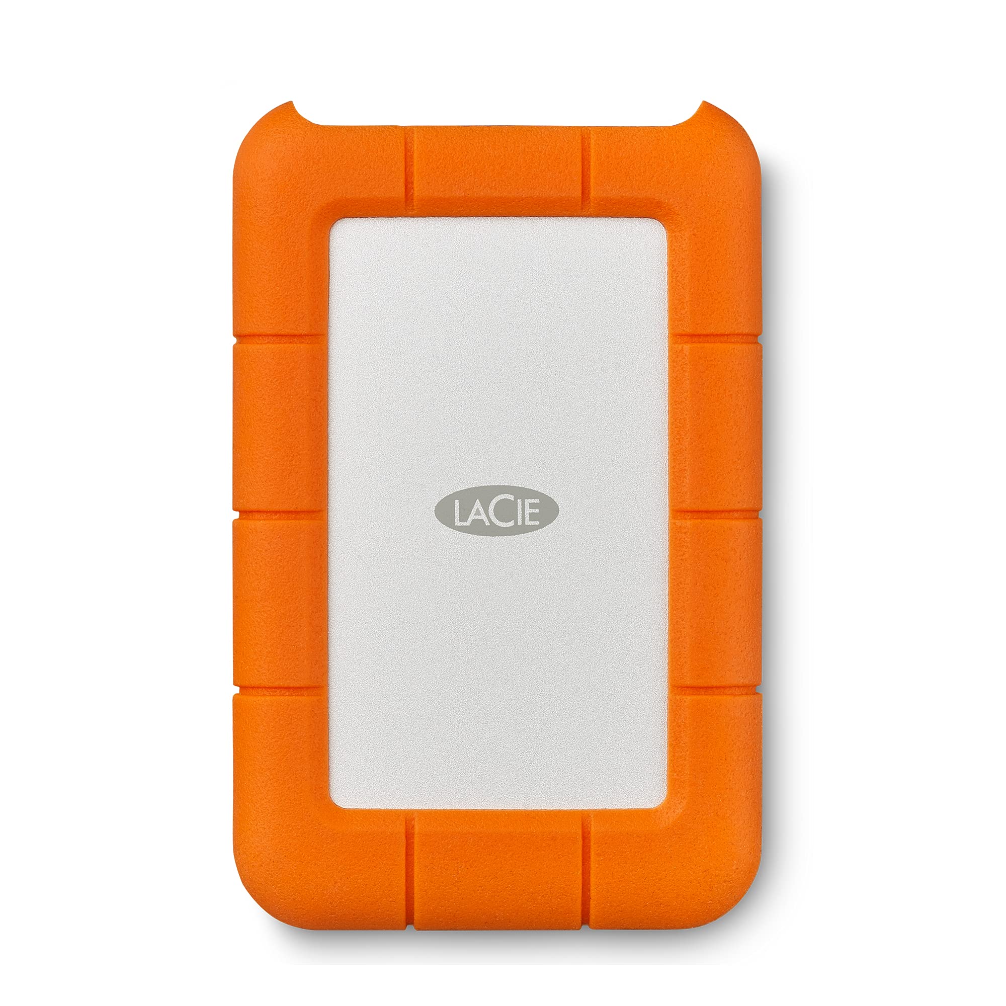 LaCie STFR5000800 5 ترابایت راگید مینی USB 3.2 (USB-C + USB 3.2) هارد دیسک قابل حمل 2.5 اینچی مقاوم در برابر ضربه، سقوط و فشار برای کامپیوتر و مک 5 ترابایت راگید USB-C