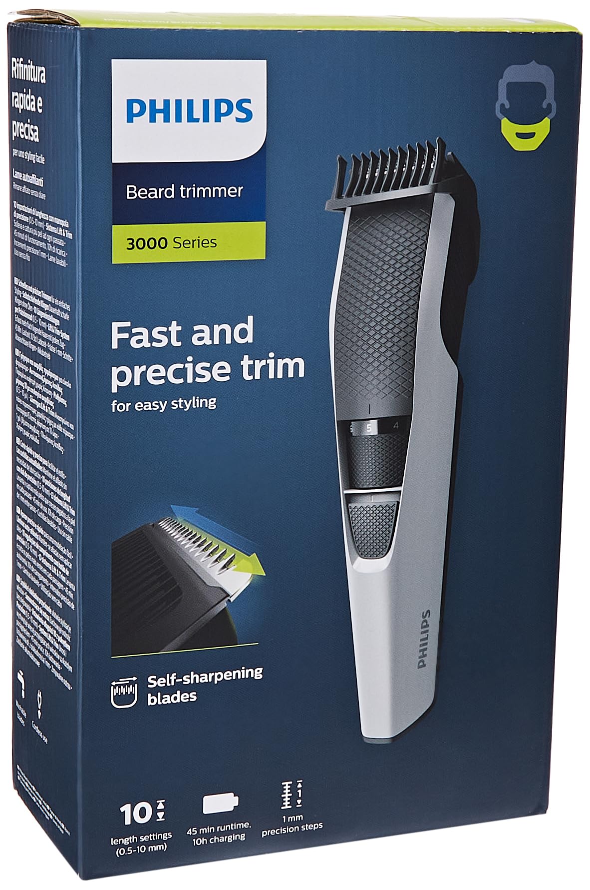 فیلیپس BEARDTRIMMER سری 3000 مدل تراش موی دقیق BT3206/14