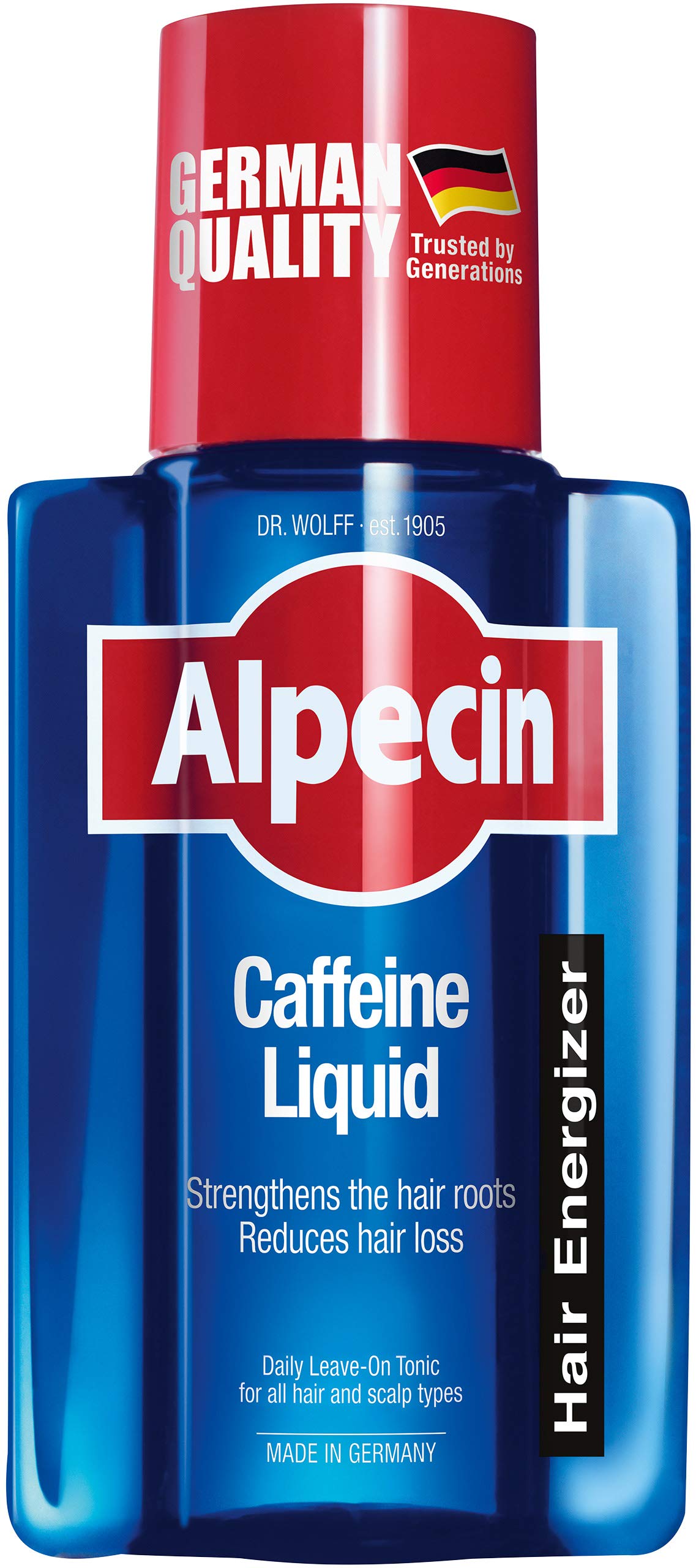 Alpecin کافئین مایع 1X 200 میلی لیتر | پیشگیری و کاهش ریزش مو | شامپو طبیعی رشد مو برای مردان | تقویت‌کننده برای موهای قوی | مراقبت از مو برای مردان |ساخت آلمان