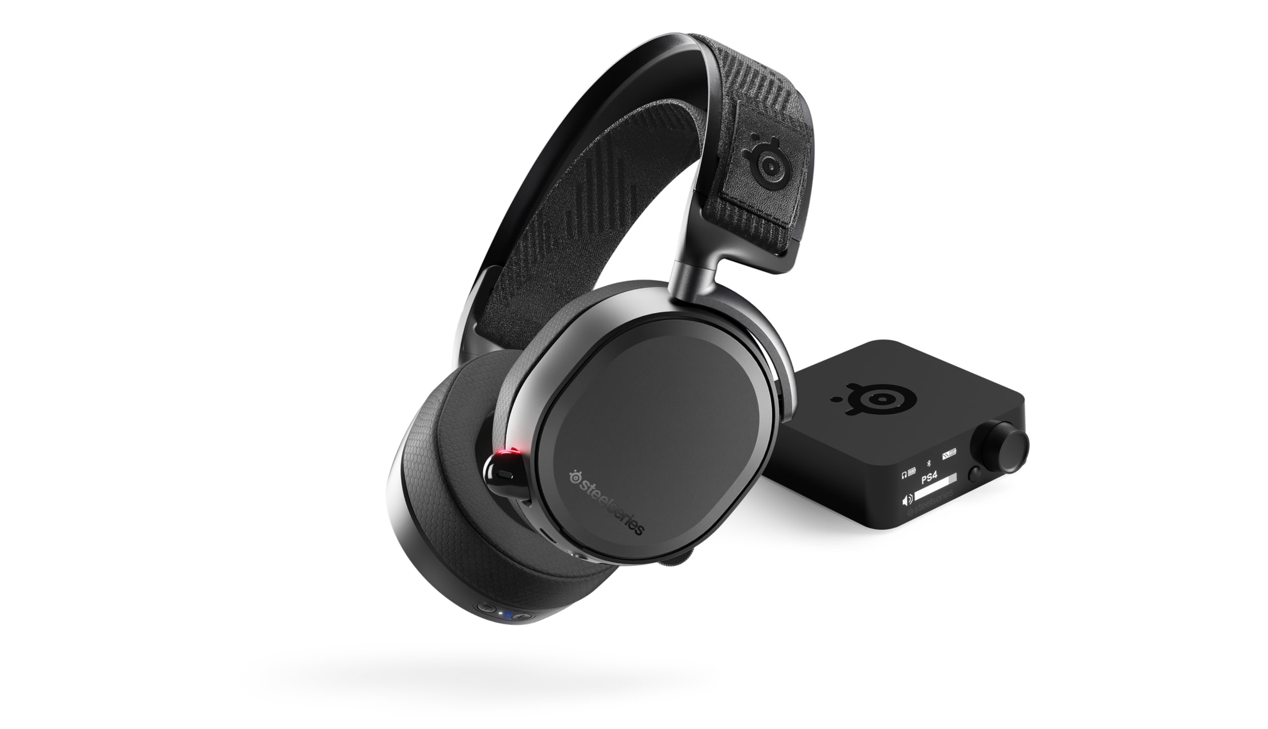 هدست بازی بی‌سیم SteelSeries Arctis Pro - کیفیت صدای بالا بدون از دست دادن + بلوتوث برای PS4 و PC - رنگ مشکی Arctis Pro Wireless