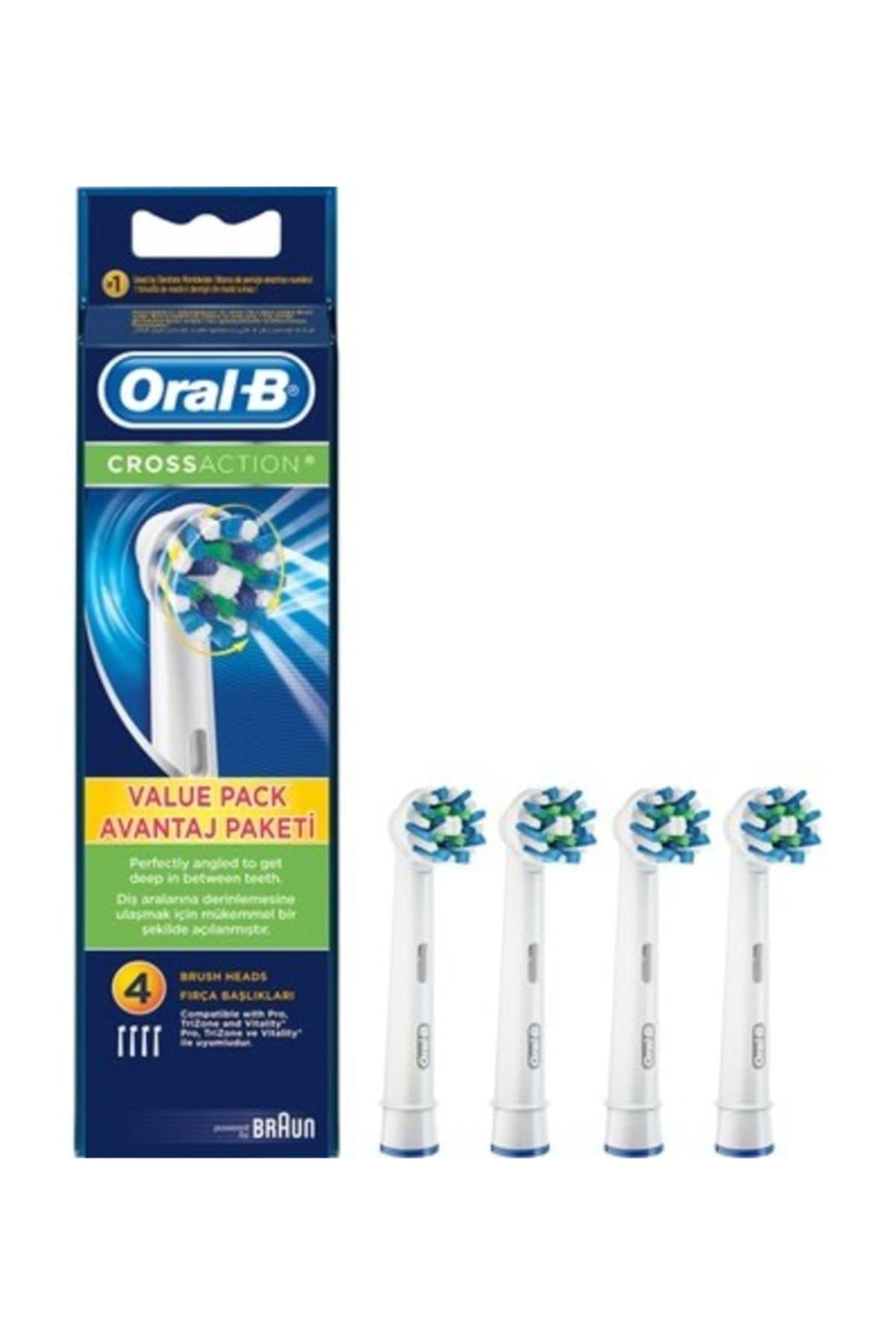 سرهای تعویض مسواک Oral-B Cross Action Eb50 - بسته 4 عددی 4 عدد Cross Action