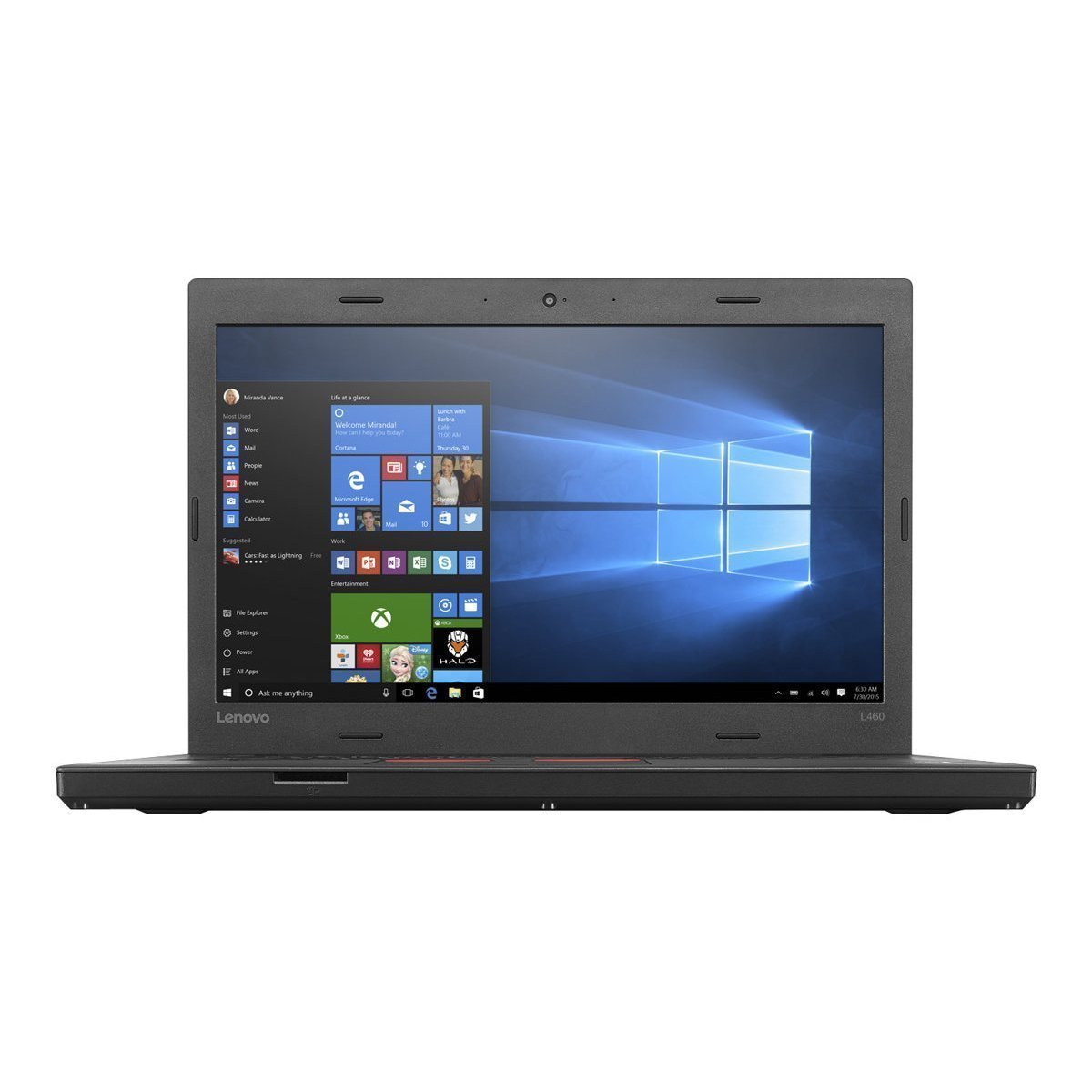 لپ تاپ تجاری Lenovo ThinkPad L460 14.0" IPS FHD با پردازنده Intel Core i5-6300U تا سرعت 3.0GHz، 8GB RAM، 256GB SSD، وای فای 802.11ac 2x2، بلوتوث 4.1، USB 3.0، خواننده اثر انگشت، ویندوز 7 حرفه‌ای