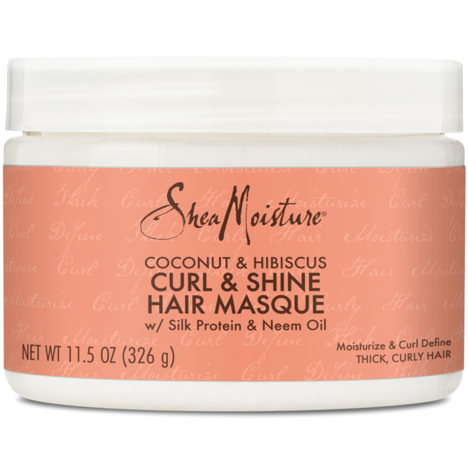 ماسک موی موهای خشک و موجدار کرنل شی و هیبیسکوس SHEA MOISTURE برای هر دو جنس ۱۲ اونس، ۱۲ اونس چندگانه