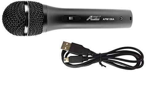 میکروفون داینامیک یونیدایرکشنال حرفه‌ای Audio 2000S S106A با خروجی USB داخلی و خروجی XLR، یک کابل USB-XLR و یک کیس سخت PVC حمل‌ونقل‌شونده