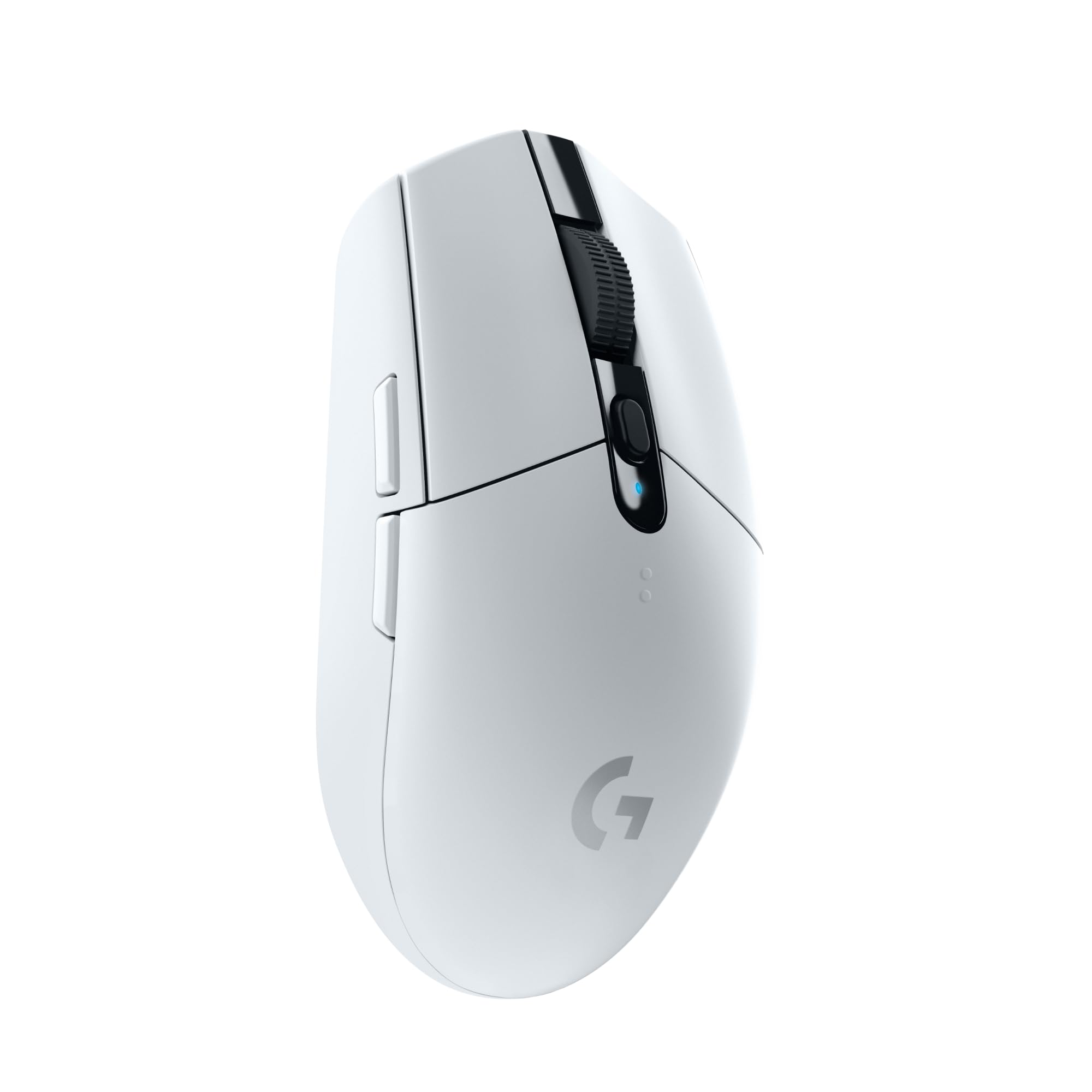 موشواره بازی بی‌سیم Logitech G305 LIGHTSPEED، حسگر Hero 12K، 12,000 نقطه بر اینچ دقت، سبک، 6 دکمه قابل برنامه‌ریزی، عمر باتری 250 ساعت، حافظه داخلی، قابل استفاده بر روی PC/Mac - سفید