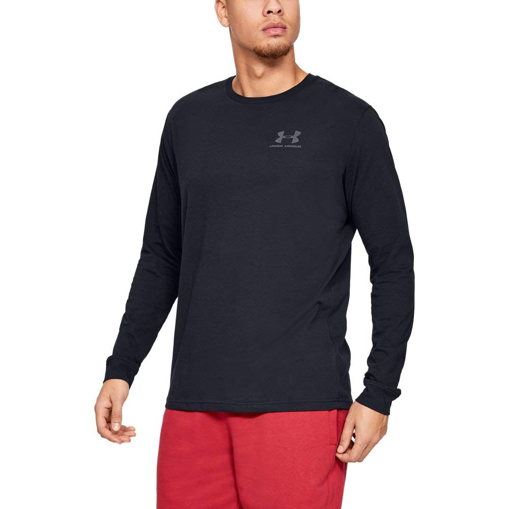 پیراهن طولانی آستین Under Armour مردانه Ua Sportstyle Left Chest از سایز XXL، رنگ مشکی / / سیاه