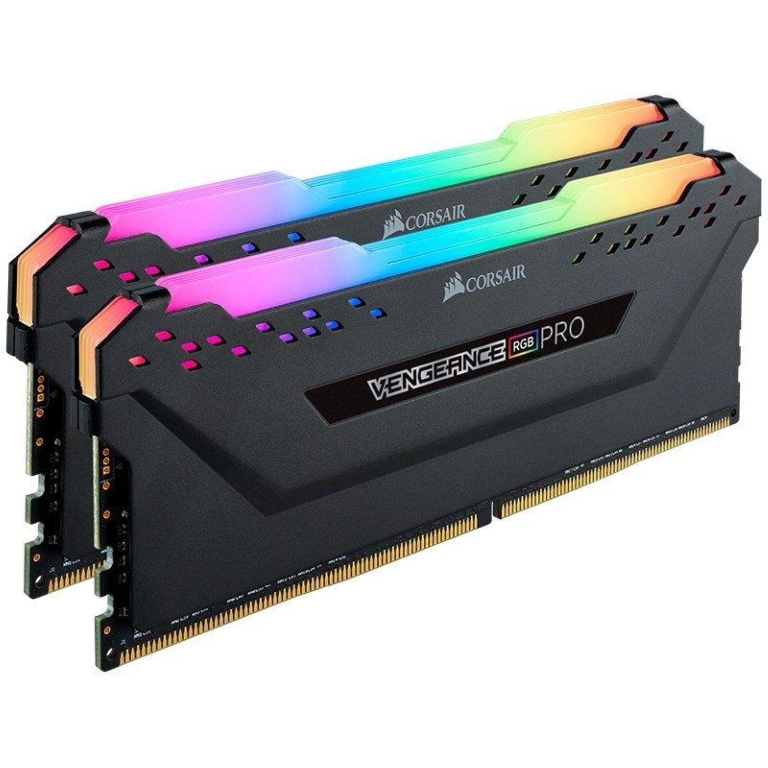 کرسیر VENGEANCE RGB PRO 16GB (2x8GB) DDR4 2666 (PC4-21300) C16 1.2V - مشکی مشکی 2 x 8 گیگابایت حافظه رم دسکتاپ 2666 مگاهرتز