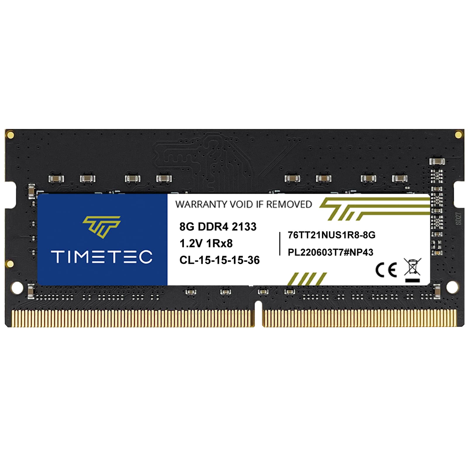 ماژول حافظه RAM کامپیوتر تایید نشده DDR4 با ظرفیت 8 گیگابایت و فرکانس 2133 مگاهرتز ، غیر ECC و بدون بافر با ولتاژ 1.2 ولت ، با تاخیر CL15 و دارای 1Rx8 و رتبه تکی ، با 260 پین SODIMM برای ارتقاء حافظه لپ تاپ و دفترچه یاداشت رایانه همراه (8 گیگابایت)
