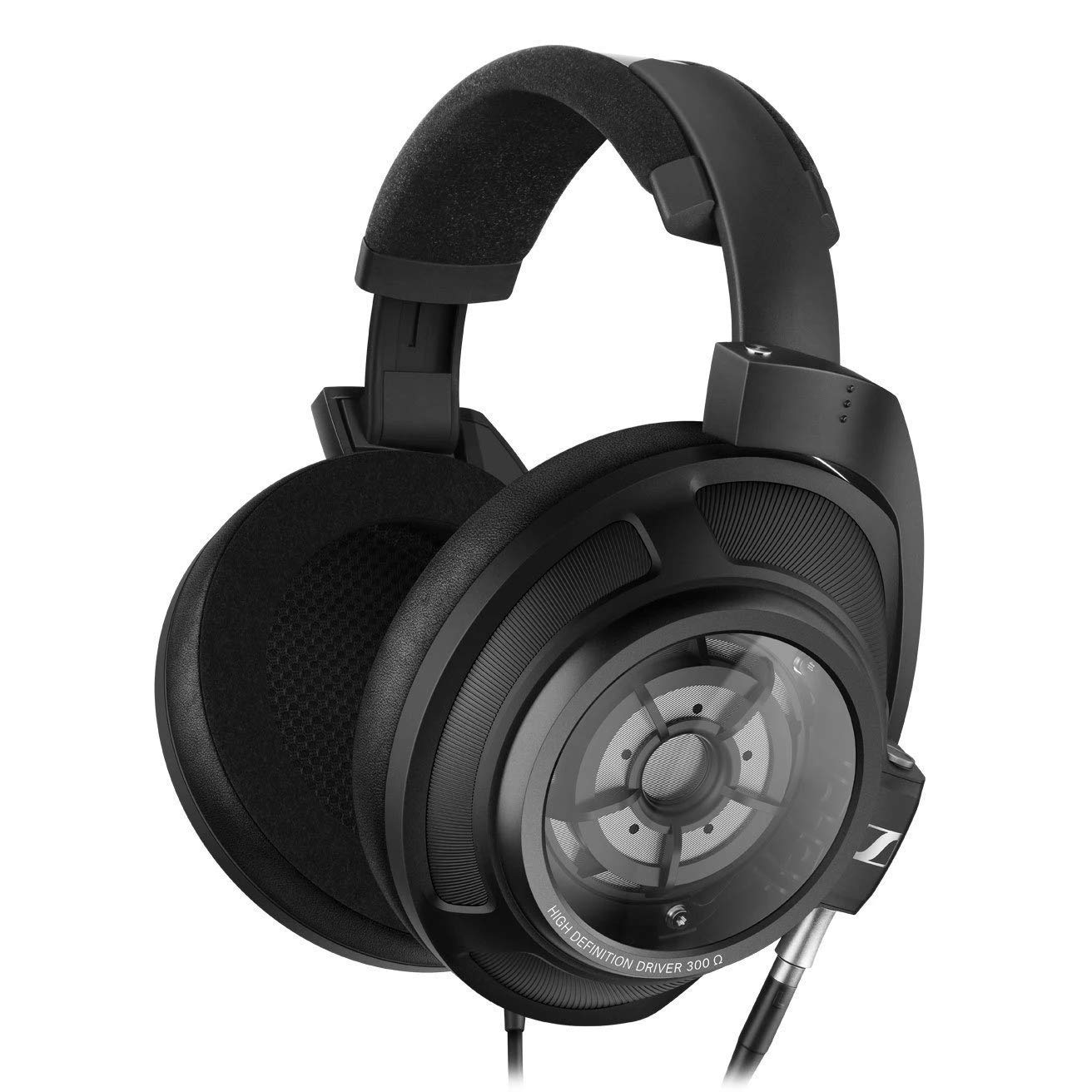 هدفون های SENNHEISER HD 820 Over-the-Ear با کیفیت بالا برای آدیوفیل - درایورهای رینگ رادیاتور با تکنولوژی بازتاب کننده شیشه، گوشی‌های بسته‌ی آیسوله کننده‌ی صدا، شامل کابل متعادل، گارانتی 2 ساله (سیاه) 1 عدد سیاه