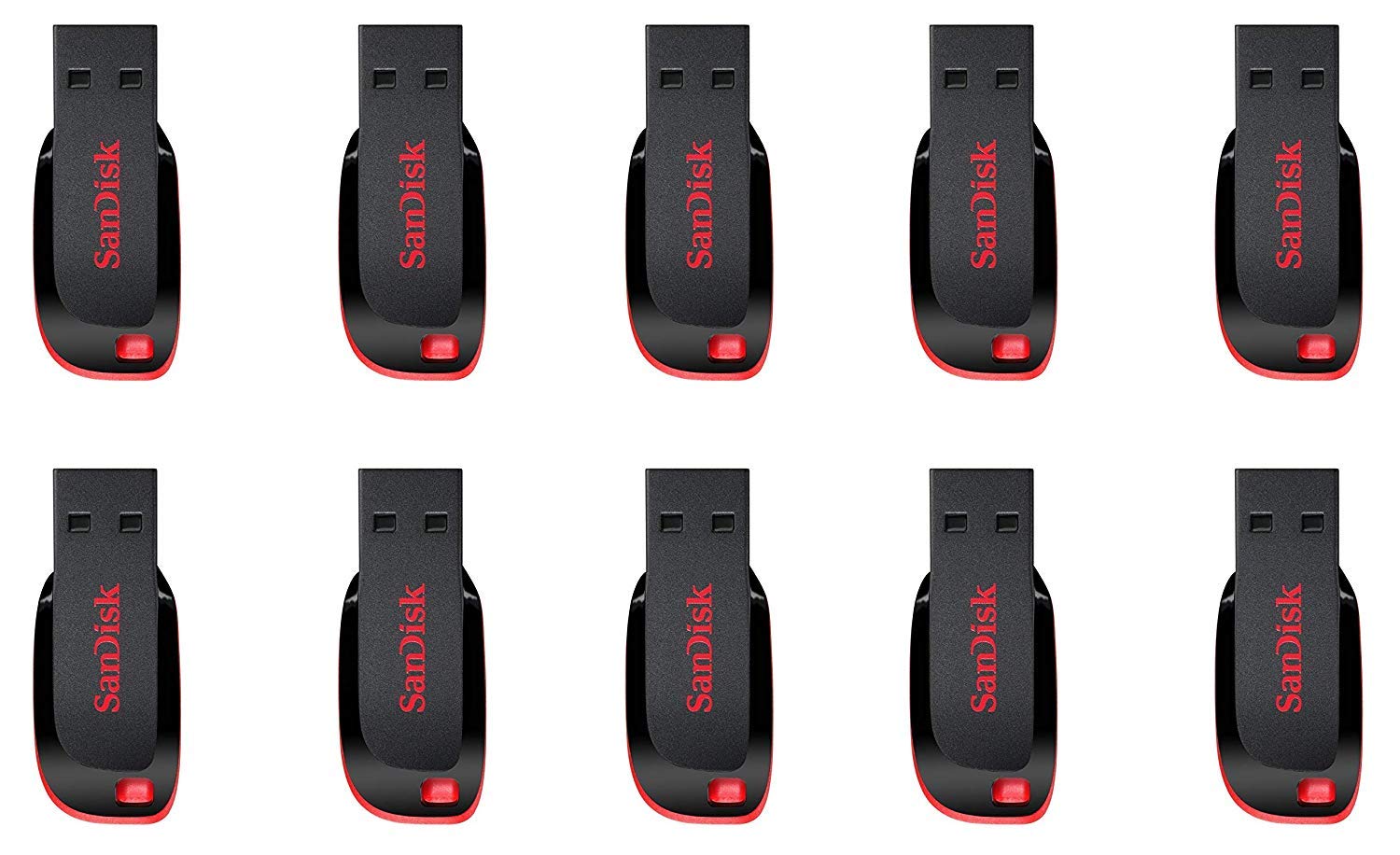فلش مموری USB 2.0 ساندیسک کروزر بلید 8GB مدل SDCZ50-008G (10 پک)