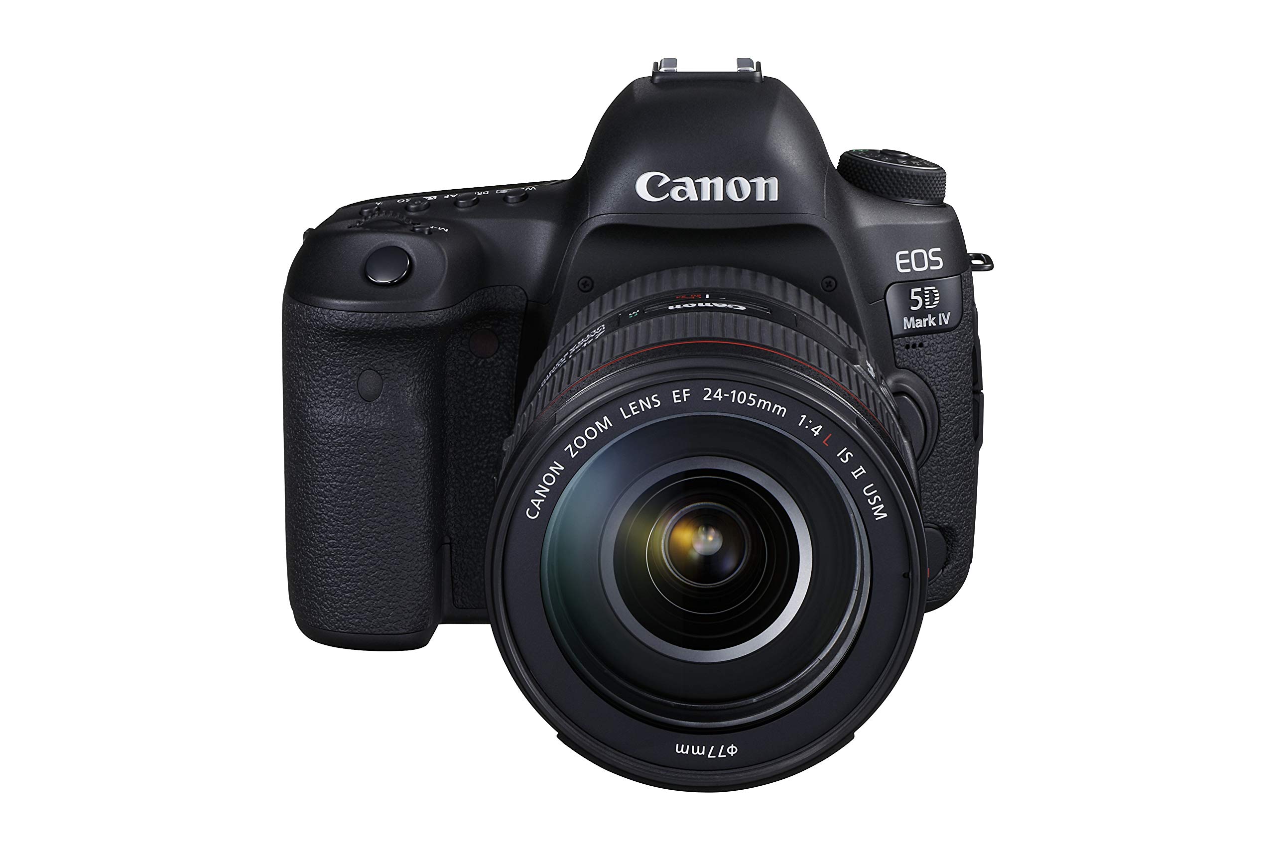 دوربین دیجیتال Canon EOS 5D Mark IV + EF 24-105mm f/4L IS II USM SLR Kit با کیفیت 30.4 مگاپیکسل CMOS 6720 × 4480 پیکسل رنگ سیاه - دوربین (30.4 مگاپیکسل، 6720 × 4480 پیکسل، CMOS، 4K Ultra HD، 800 گرم، رنگ سیاه)