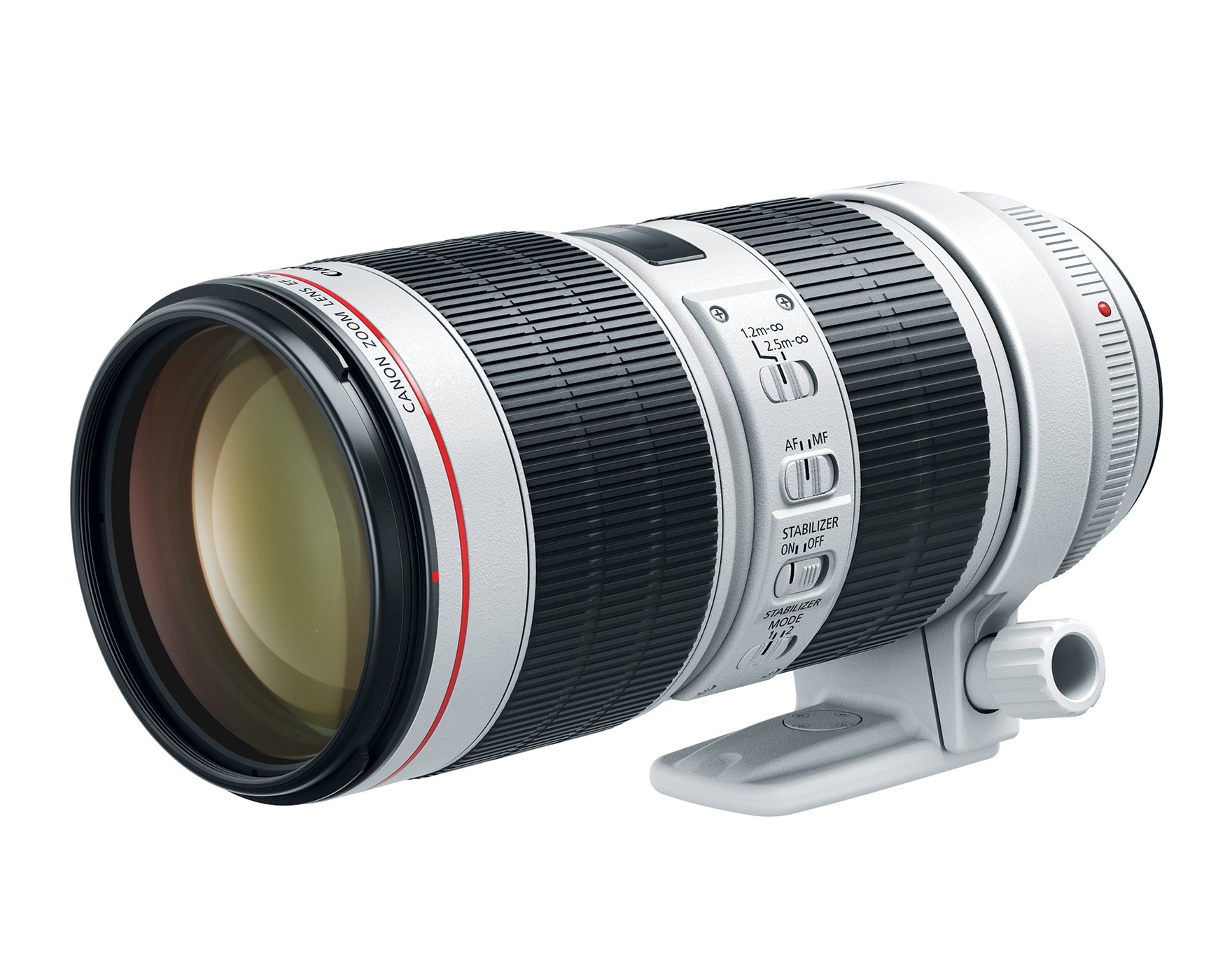 لنز تله فوتو EF 70-200 میلیمتر F2.8 L IS III USM مدل 3044C002 از کمپانی کنون - نسخه امارات با گارانتی رسمی f/2.8L IS III USM - رنگ سفید