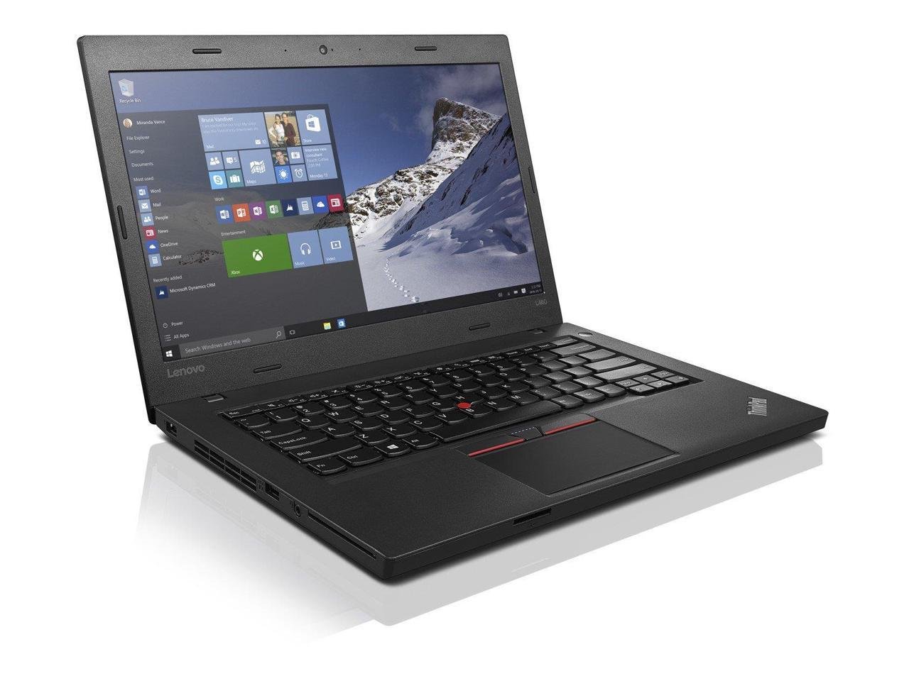 لپ تاپ تجاری کارایی بالای Lenovo ThinkPad L460 14 اینچ FHD، Intel Core i5-6300u 2.4 گیگاهرتز، 512 گیگابایت حافظه داخلی SSD، 8 گیگابایت رم، WiFi 802.11ac، بلوتوث، Mini DisplayPort/VGA، USB 3.0، خواننده اثر انگشت، ویندوز 7 حرفه‌ای