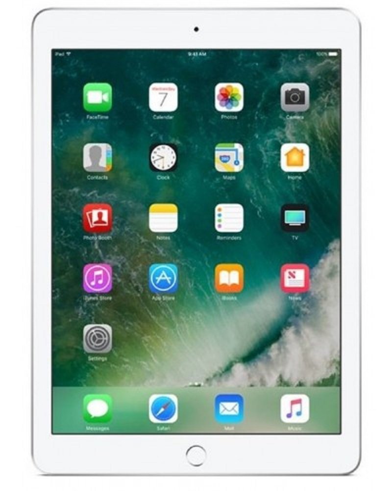 iPad اپل (بازسازی شده) 9.7 اینچ (2018 - نسل ششم), Wi-Fi, 128 گیگابایت, نقره ای [با فیس تایم]