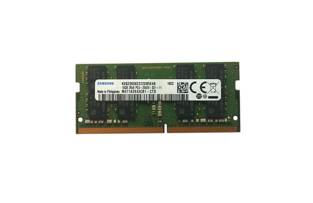 ماژول حافظه رم لپتاپ سامسونگ 16 گیگابایت DDR4 PC4-21300، 2666 مگاهرتز، 260 پین SODIMM، 1.2 ولت، CL 19