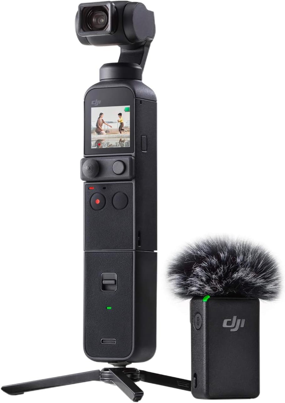 - DJI Pocket 2 Creator Combo 3-Axis Camera Gimbal 4K 64MP 8x Zoom: کیت سازنده DJI Pocket 2 Combo دوربین ۳ محوره ژیمبال ۴K ۶۴ مگاپیکسل با زوم ۸ برابر
- UAE Version with Official Warranty Support: نسخه امارات با پشتیبانی رسمی ضمانت
