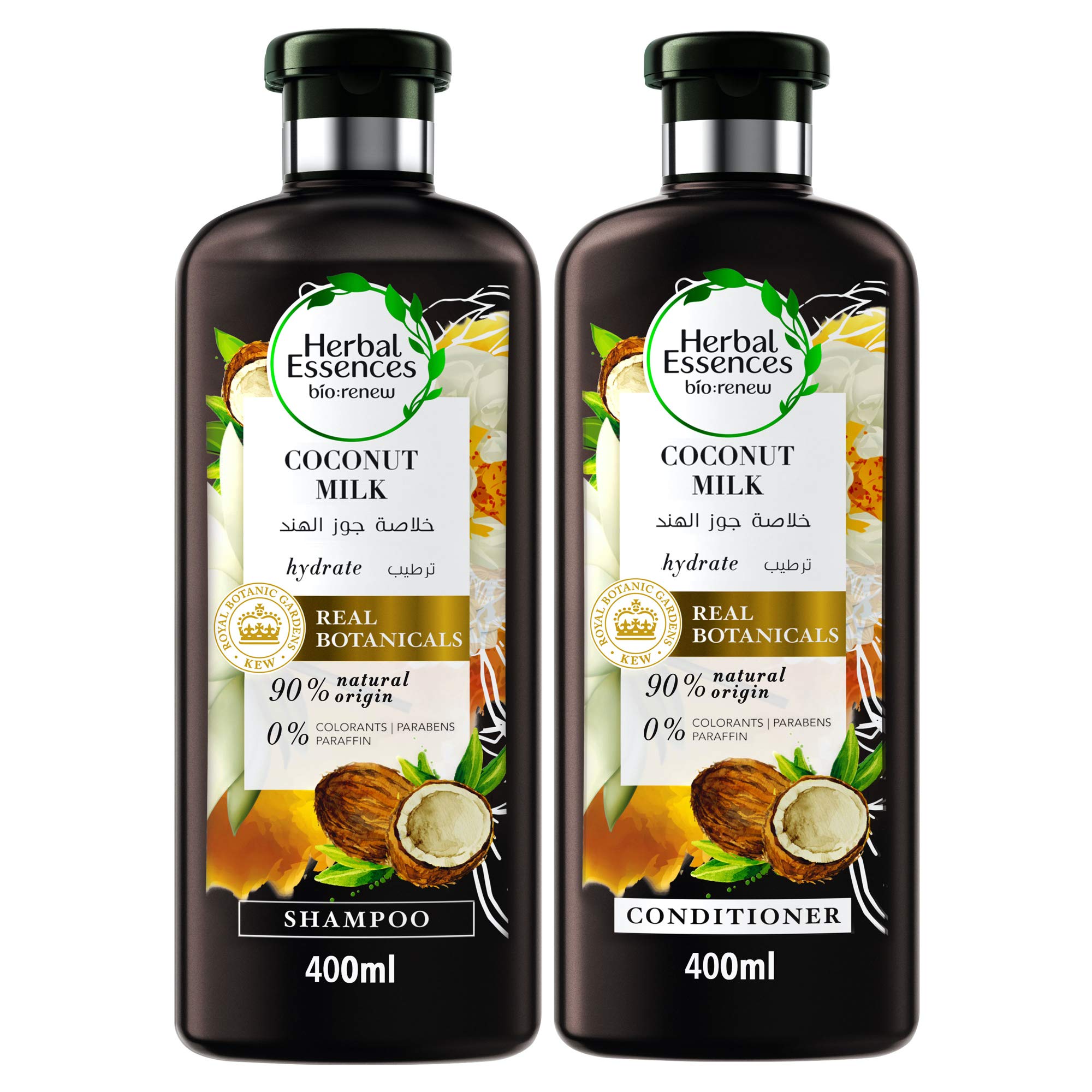 شامپو و کاندیشنر Herbal Essences Bio:Renew با عصاره نارگیل، حجم ۴۰۰ میلی‌لیتر + شامپو و کاندیشنر ۴۰۰ میلی‌لیتر
