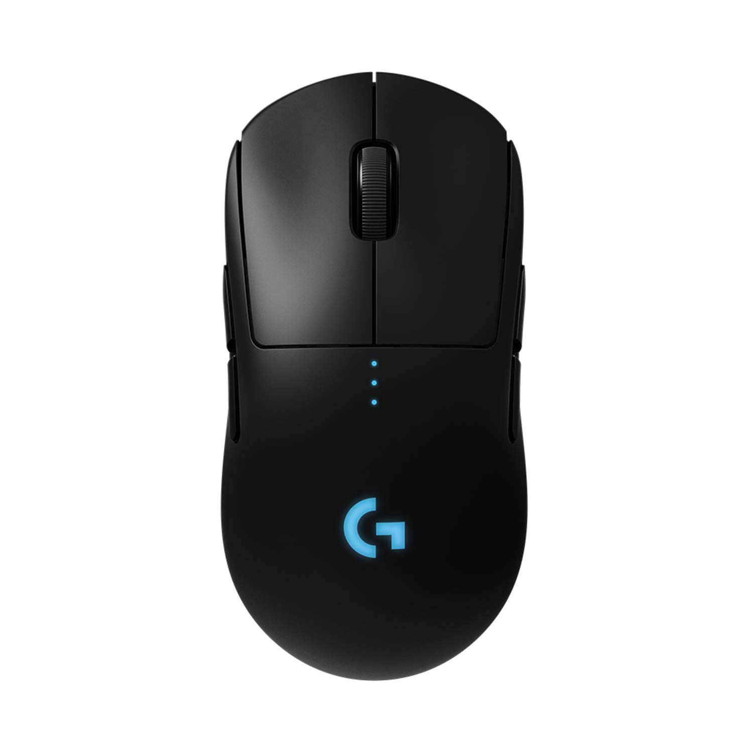 موشواره بازی بی‌سیم Logitech G PRO، حسگر HERO 25K ، 25،600 نقطه در اینچ (DPI)، نورپردازی RGB، بسیار سبک، 4-8 دکمه قابل برنامه‌ریزی، عمر باتری طولانی، قابلیت POWERPLAY، طراحی برای اسپرت الکترونیک، PC/Mac - مدل سیاه کلاسیک ورژن اروپا