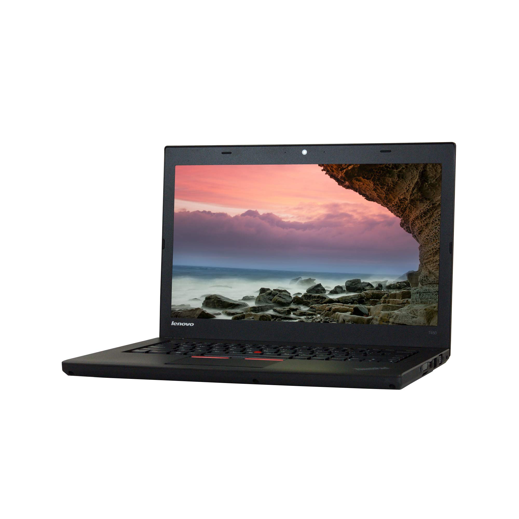لپ تاپ Lenovo (بازسازی شده) ThinkPad T450 با صفحه نمایش ۱۴ اینچ، پردازنده Core i5-5300U 2.3GHz، 8GB رم، 480GB حافظه SSD، Windows 10 Pro ۶۴ بیتی