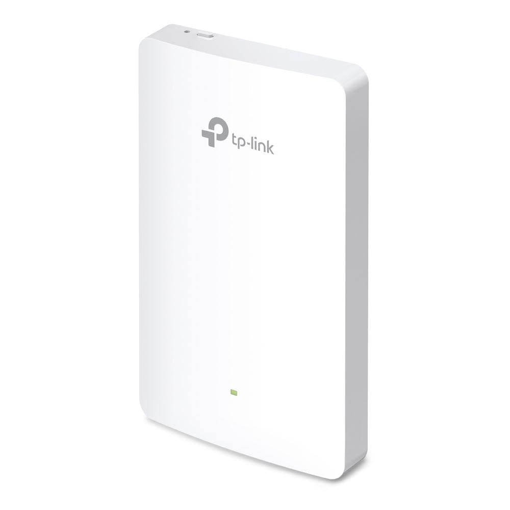 TP-Link EAP225-Wall V2 | ایستگاه دسترسی بی‌سیم دیواری Omada AC1200 | 3×10/100Mbps پورت | MU-MIMO و Beamforming | با تغذیه PoE | نصب سریع | ادغام SDN | دسترسی از طریق ابر و اپلیکیشن Omada | سفید