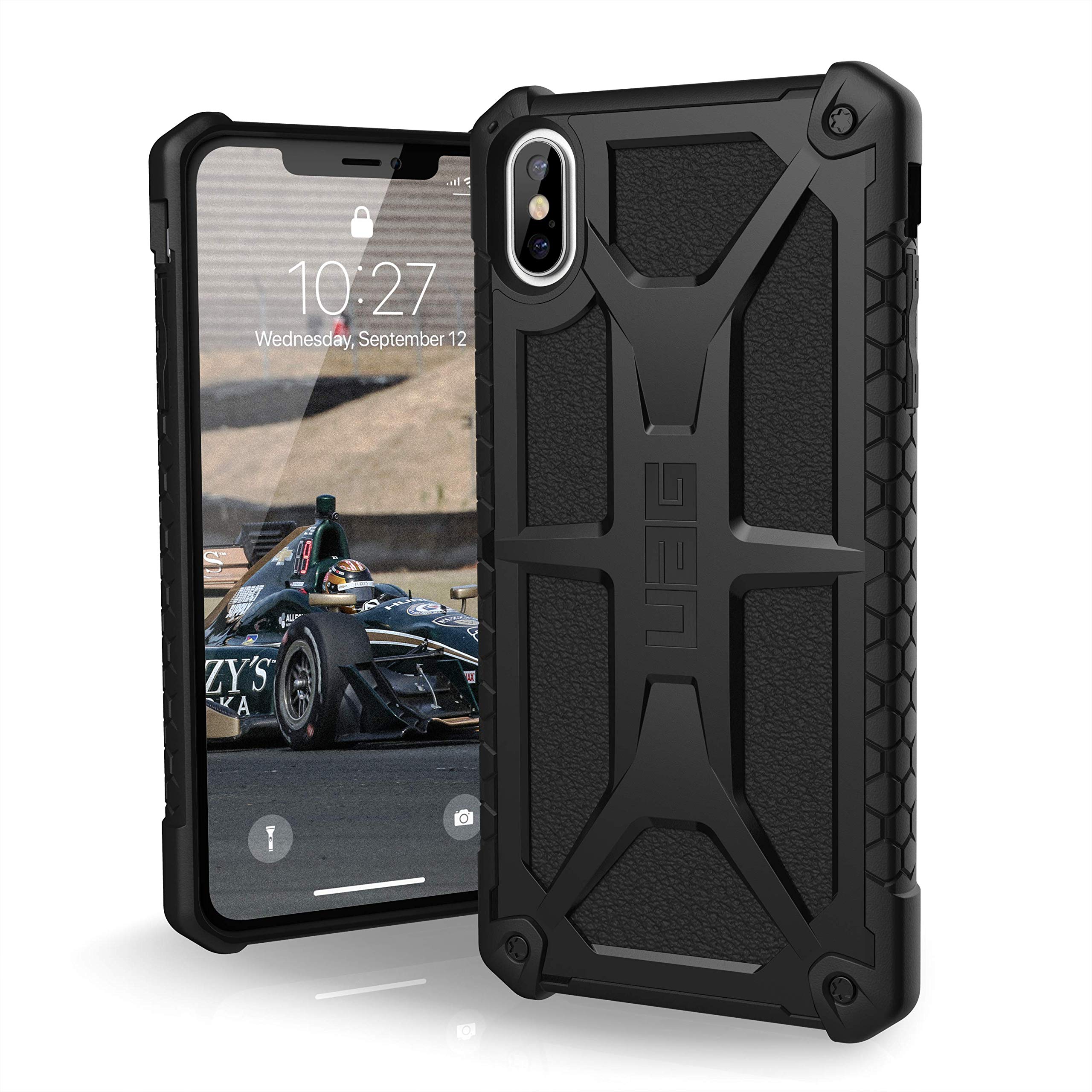 محافظ گوشی UAG iPhone XS Max [صفحه 6.5 اینچی] Monarch Feather-Light Rugged [مشکی مات] Military Drop