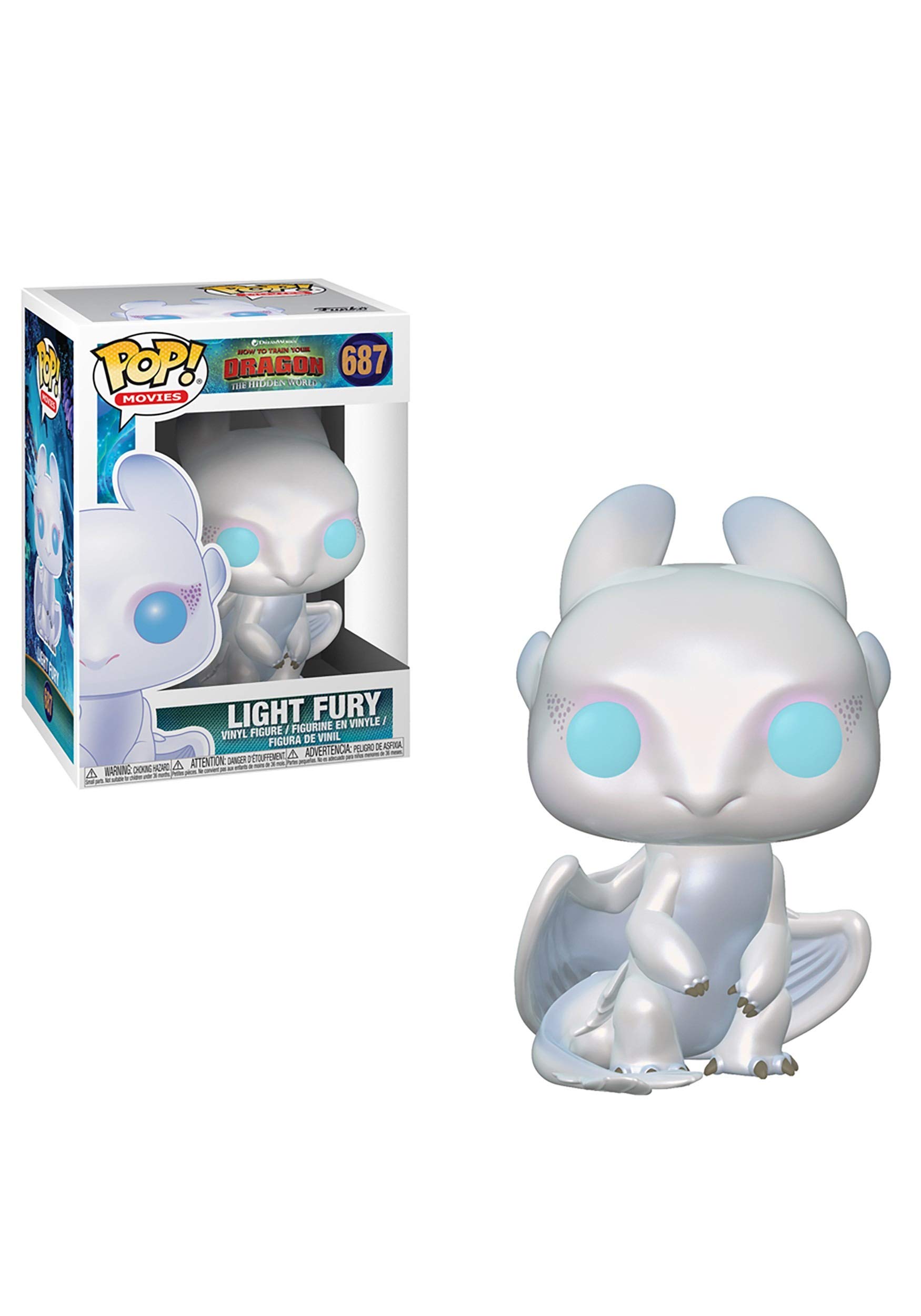 فیگور اکشن Light Fury از فیلم چگونه اژدهاهای خودتان را تربیت کنید ۳ - Funko Pop! Movies - 36369