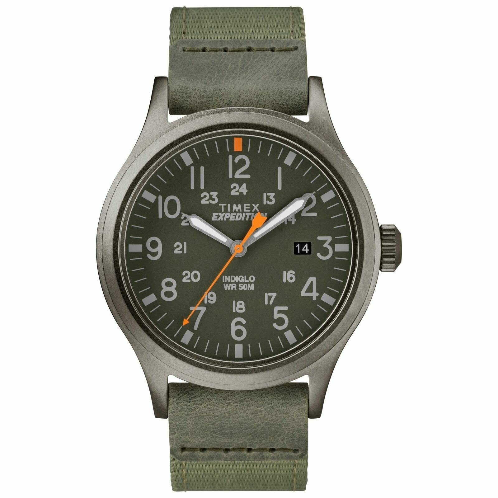 ساعت مچی مردانه Timex Expedition Scout با بند نایلونی رنگ سبز تیره