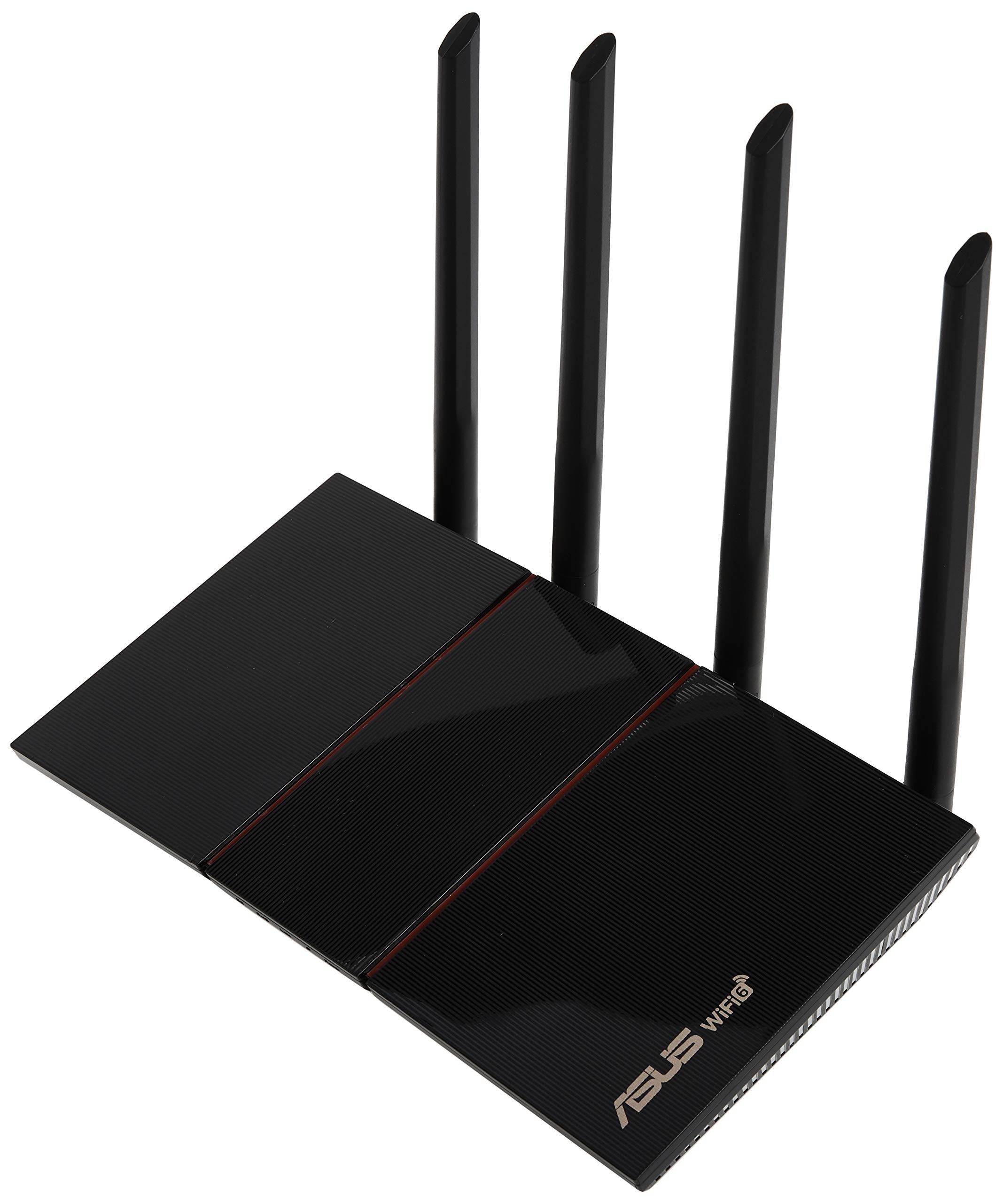 راوتر گسترش‌پذیر وای فای دو بانده ASUS RT-AX55 (AX1800)، بدون نیاز به اشتراک امنیت شبکه، نگهبانی فوری، کنترل والدین، وی پی ان داخلی، سازگار با AiMesh، مناسب برای بازی و استریمینگ، وای فای هوشمند خانگی 6 | AX1800 | دو بانده