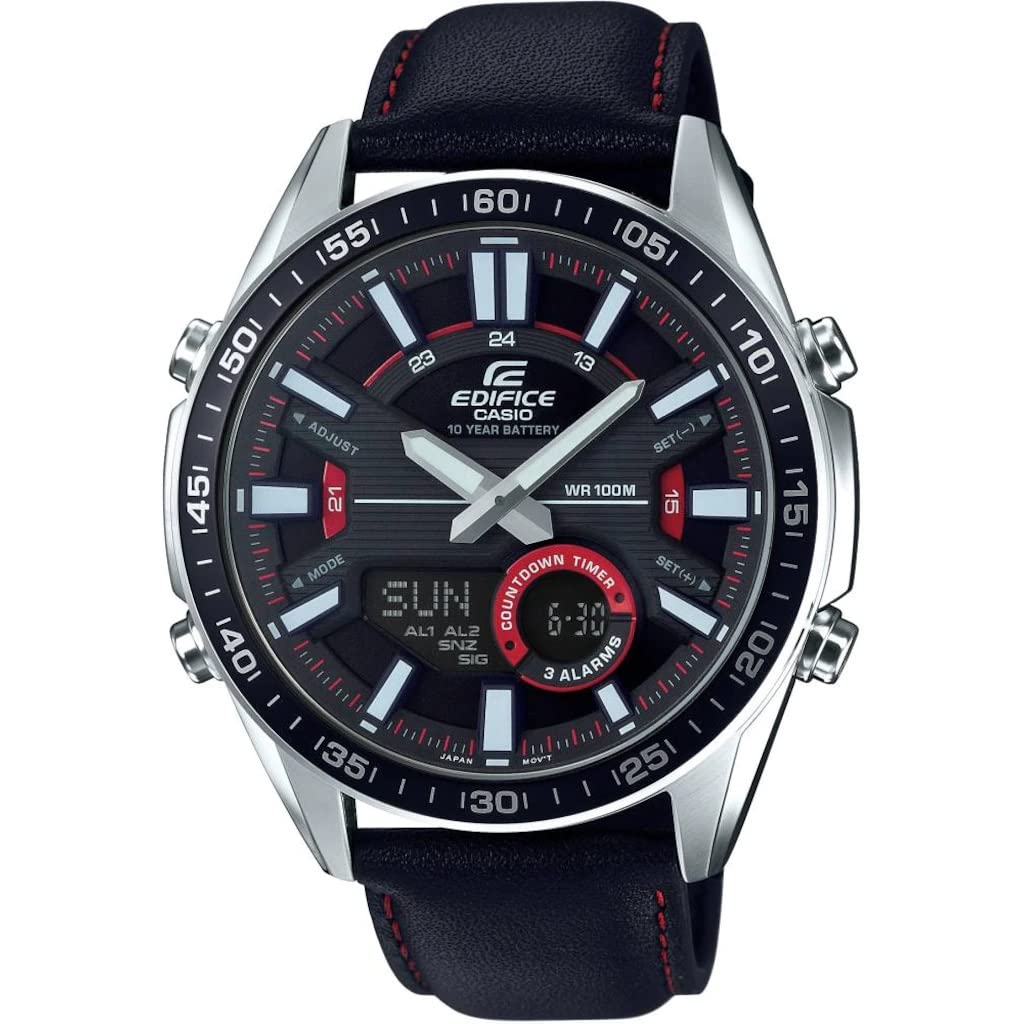ساعت مچی مردانه آنالوگ-دیجیتال Casio Edifice مدل سیاه