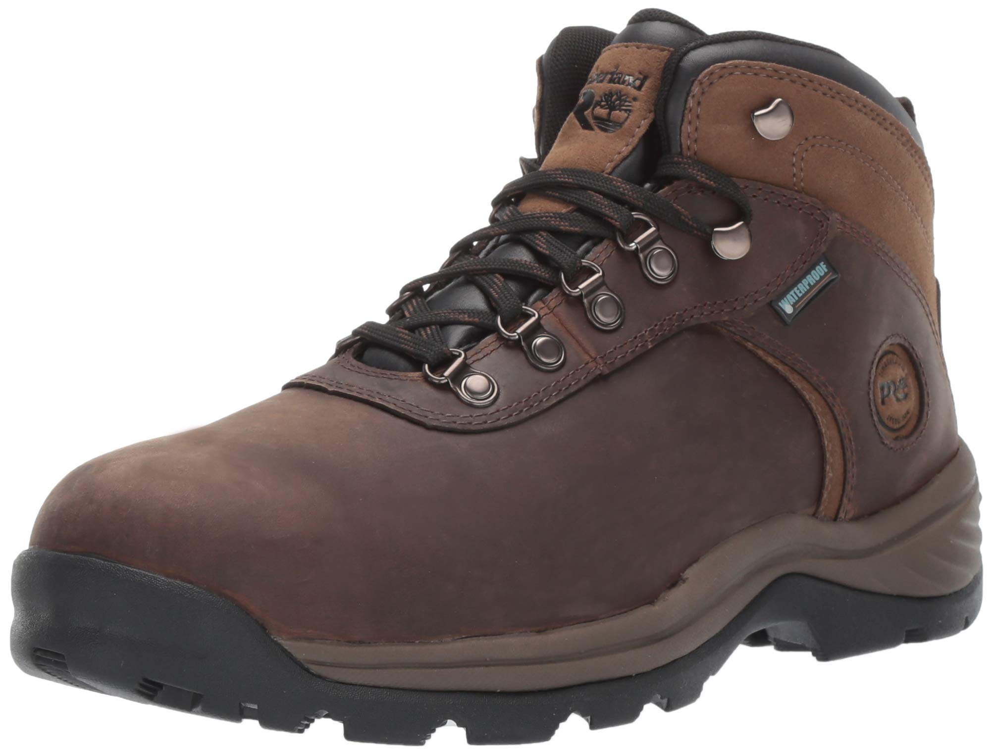 کفش صنعتی Timberland PRO Flume Mid Steel Toe Waterproof با قسمت محافظ فولادی و ضدآب مخصوص آقایان با شماره ۴۴.۵ اروپا و رنگ قهوه‌ای