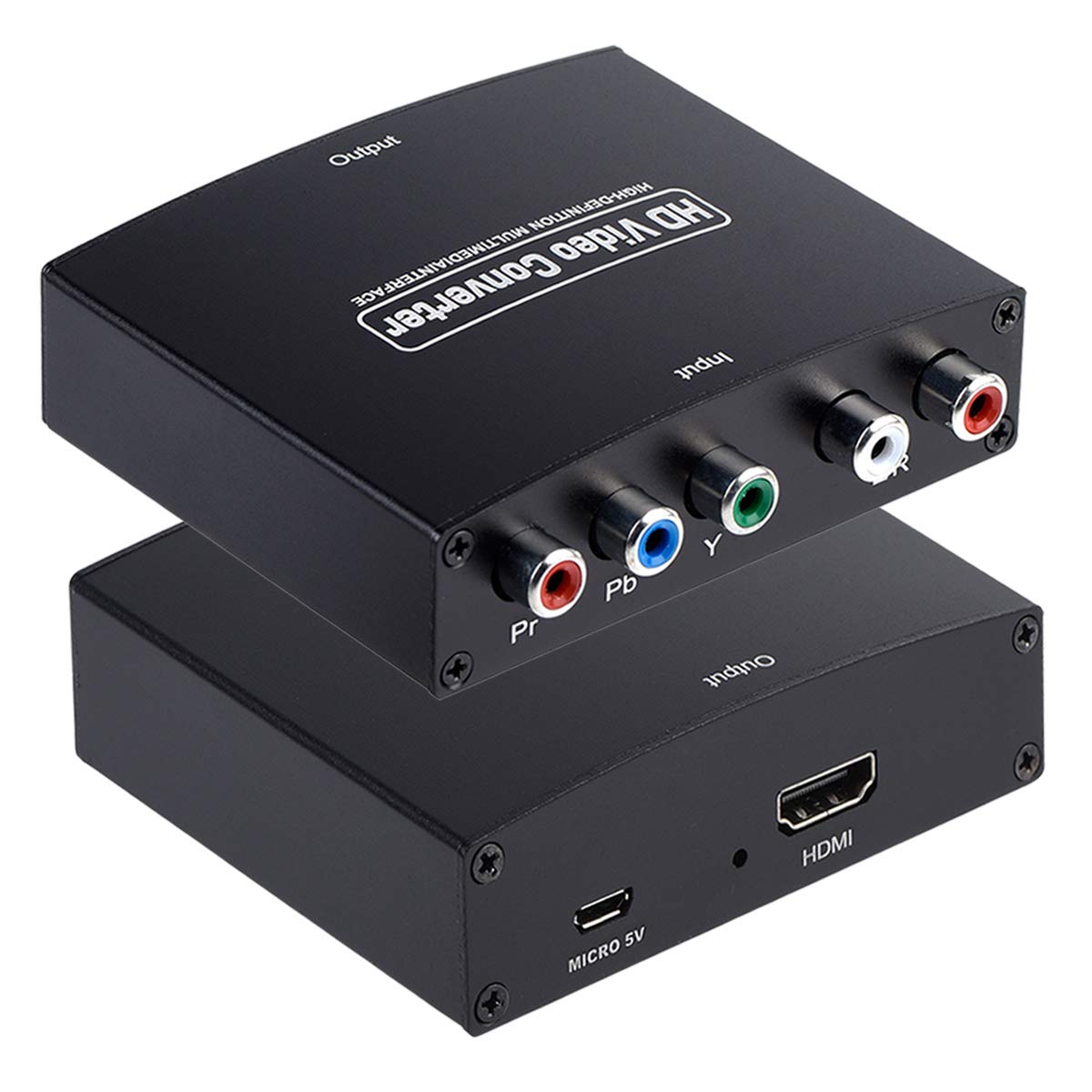 تبدیل میکروویوار YPbPr به HDMI، کامپوننت به HDMI، تبدیل 5RCA RGB به HDMI که ویدیو 4K را پشتیبانی می‌کند، تبدیل کننده صدا و تصویر HDMI ورژن 1.4 برای دی‌وی‌دی، پی‌اس‌پی، ایکس‌باکس ۳۶۰، پلی‌استیشن ۲، نینتندو سوییچ به تلویزیون‌های اچ‌دی، مانیتور و پروژکتور