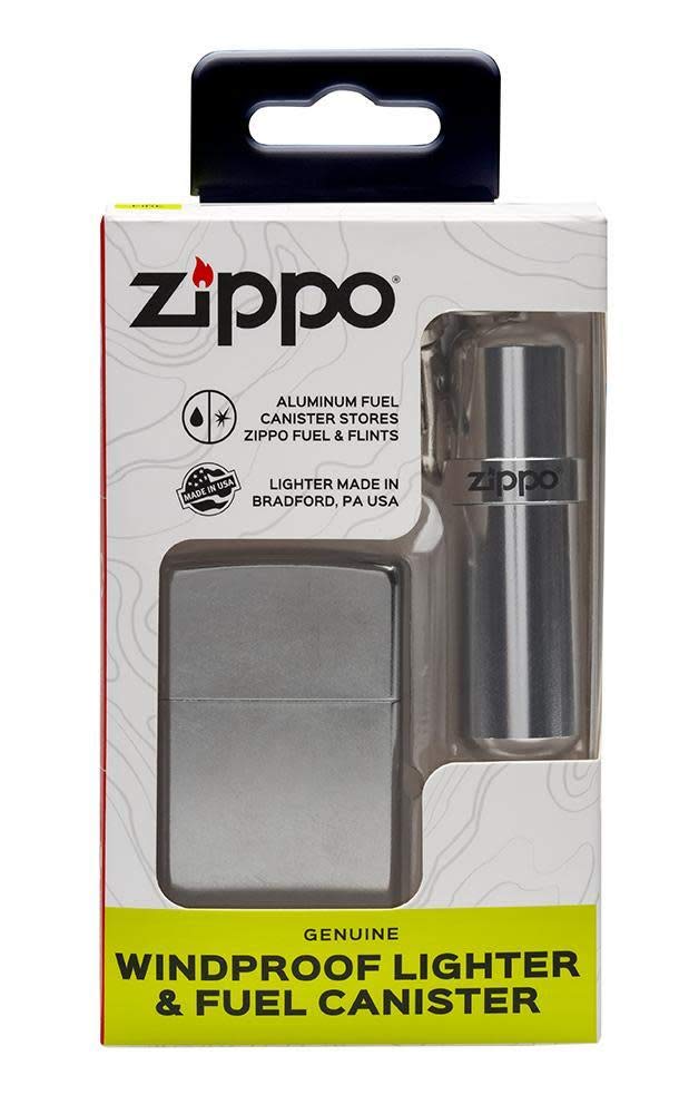 له باندل روغن نورافکنی کروم خیابان Zippo + Lighter سفید