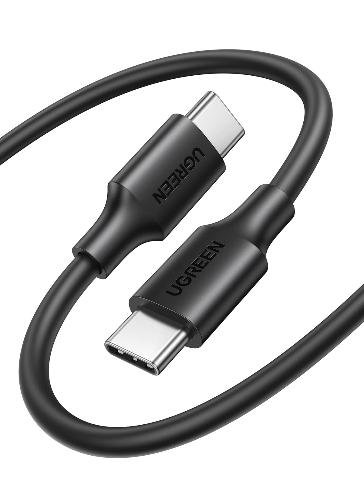 کابل شارژر آیفون UGREEN 60W 1M، کابل شارژ سریع PD 3.0 3A USB C برای آیفون سری 15-17، مک‌بوک/آیپد پرو، سامسونگ گلکسی S25 الترا/24/Z فولد/Z فلیپ، گوگل پیکسل 9، پلی‌استیشن 5، سوئیچ 1M 60W