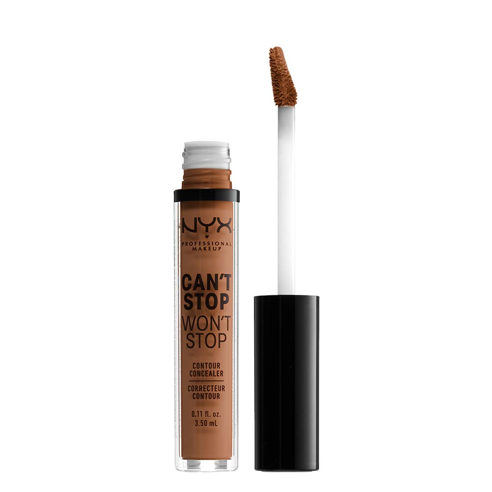 NYX حرفه‌ای آرایشی میکاپ Can't Stop Won't Stop Contour Concealer, گرم کارامل 15.7