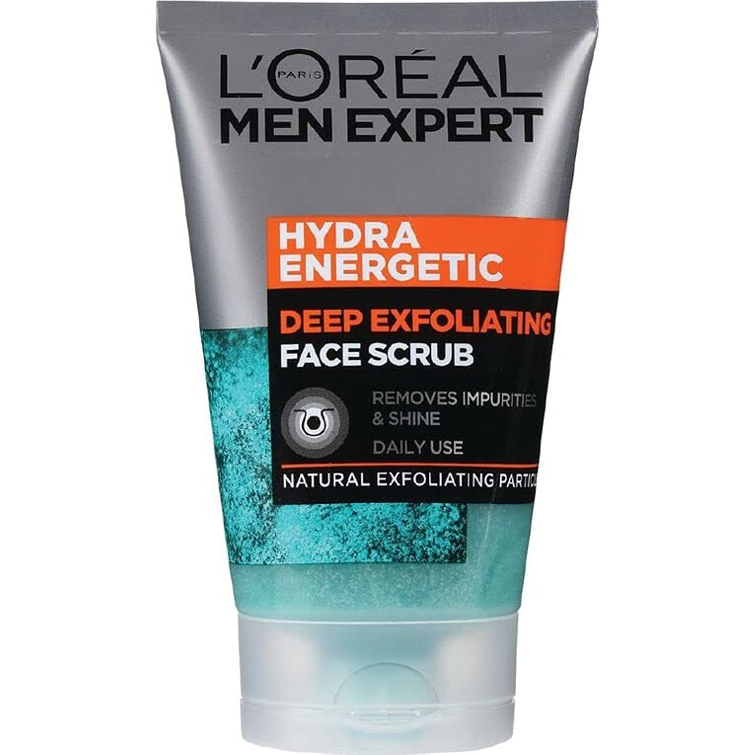 اسکراب صورت L’Oréal Paris Men Expert، غسول عمیق و پاک کننده صورت هیدرا انرژیتیک برای مردان 100 میلی لیتر