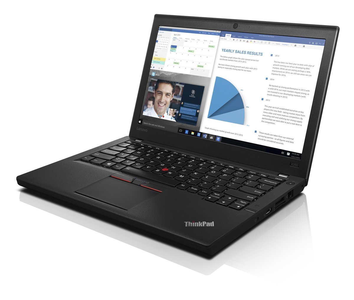 لنوو (بازسازی شده) لپتاپ تجاری Thinkpad X260 - 20F60093US (صفحه نمایش 12.5 اینچ IPS، Intel i5-6300U 2.4GHz، 8GB DDR4، 256GB SSD، بلوتوث 4.1، ویندوز 7/10 پرو 64)