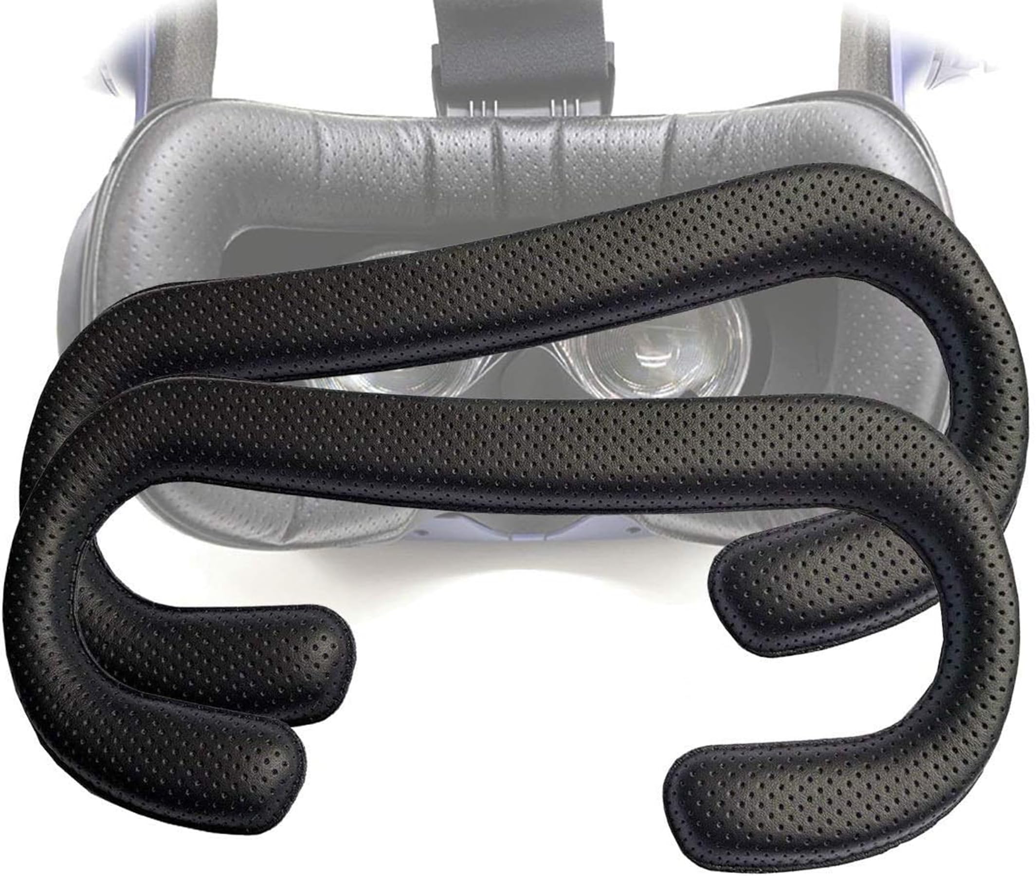 جایگزین فوم صورت TamBee HTC Vive PRO برای HTC Vive PRO VR، درپوش چرم PU ماسک صورت پد (فوم صورت 2 عدد)