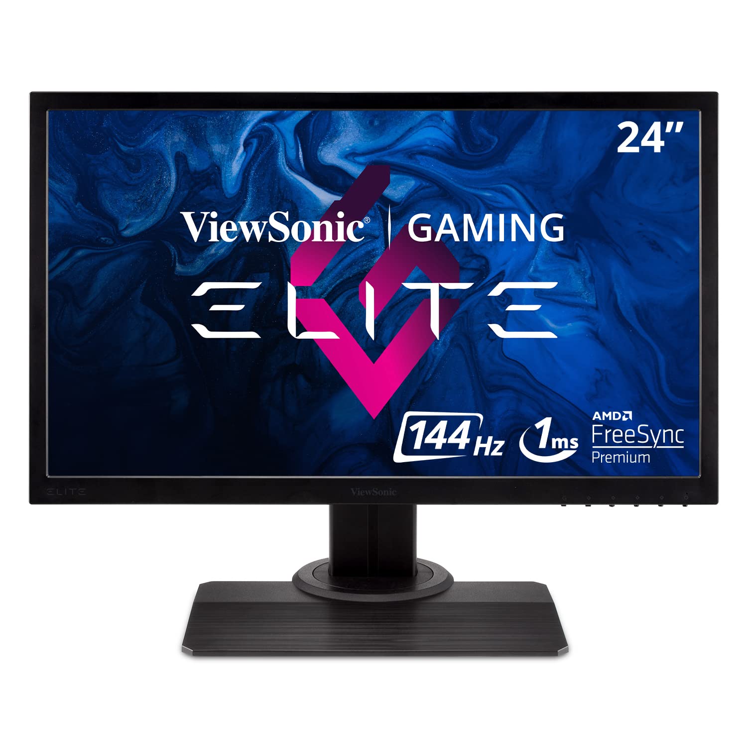صفحه‌نمایش گیمینگ ViewSonic XG240R سایز 24 اینچ با رزولوشن 1080p، زمان پاسخگویی 1 میلی‌ثانیه، نرخ تازه‌سازی 144Hz و دارای فناوری FreeSync Premium و قابلیت مراقبت از چشم و ارگونومی پیشرفته برای اسپرت‌های الکترونیکی.