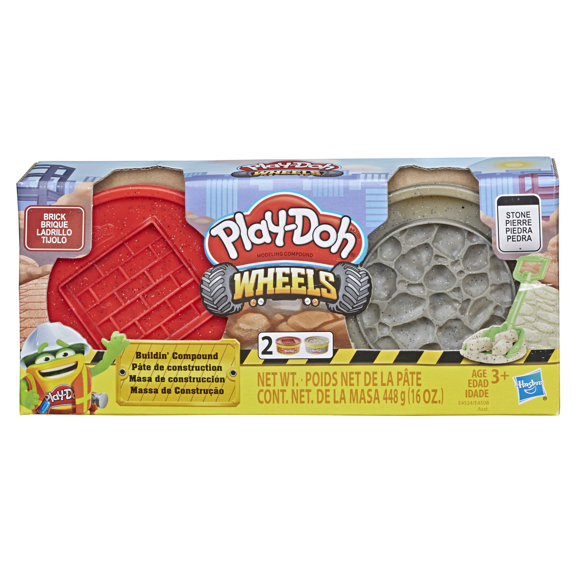 بازی Play-Doh Wheels Brick & Stone Buildin' Compound 2 بسته 8 اونسی