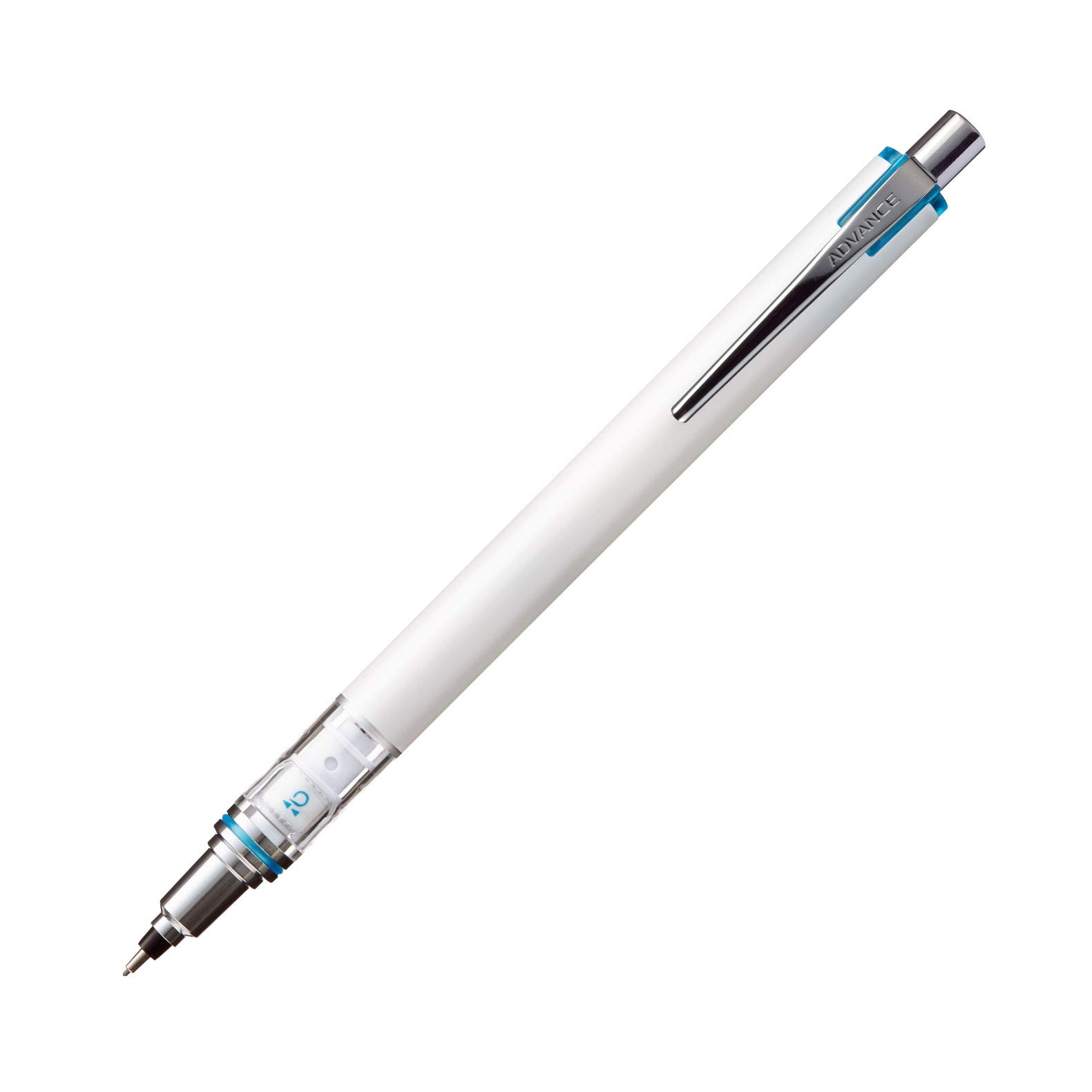 مداد مکانیکی یونی Mitsubishi Pencil، Kuru Toga Advance، 0.7 میلیمتر، سفید (M75591P.1) سفید