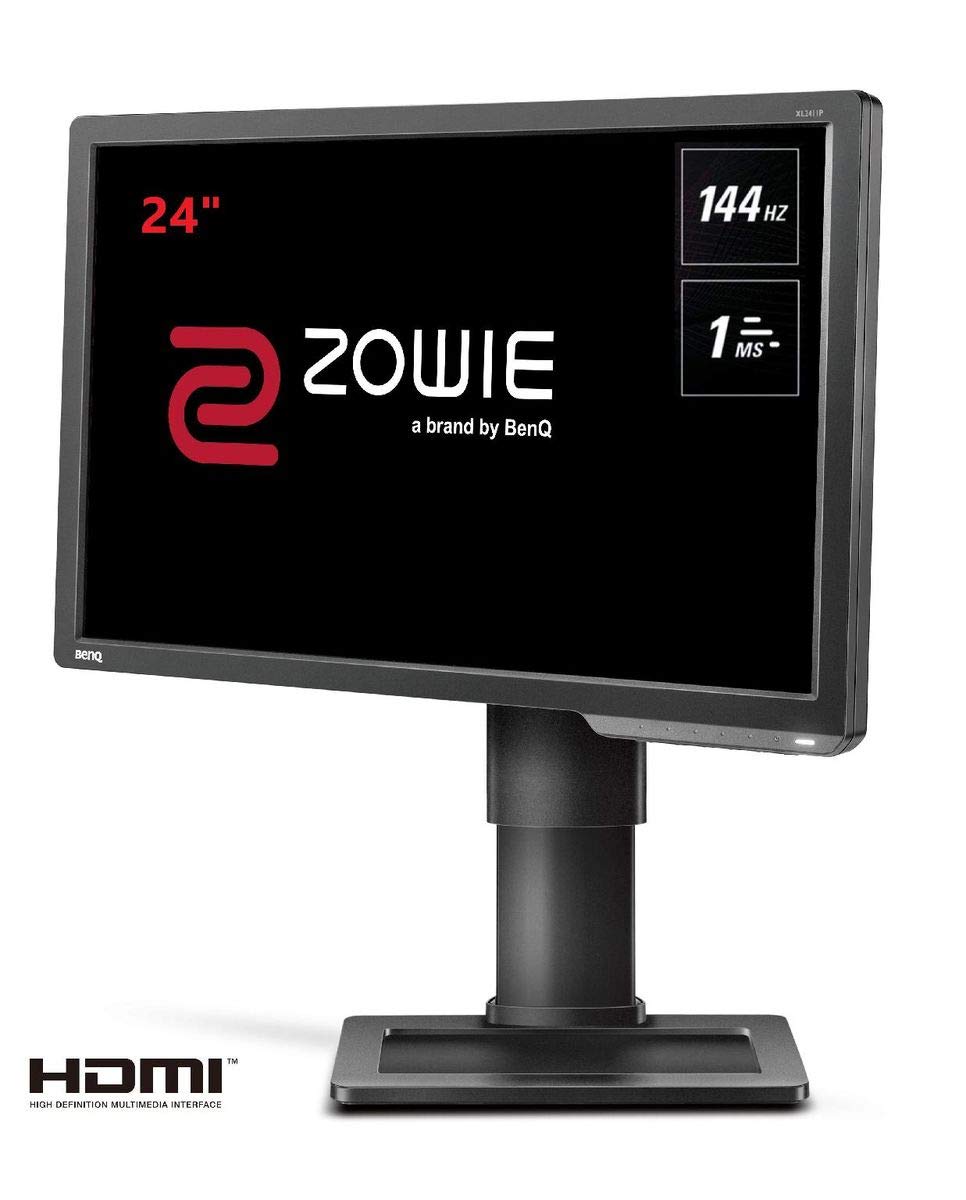 مانیتور بازی BenQ ZOWIE XL2411P 24 اینچ با فرکانس تازه 144Hz، کیفیت تصویر برتر 1ms FHD 1080p، قابل تنظیم ارتفاع با رابط‌های DP و HDMI، بدون وجود چشم‌انداز براق، دارای فناوری Black eQualizer و Color Vibrance، XL2411P، XL2411P 24 اینچ / 144Hz / 1ms GTG (بازسازی شده) [XL2411P] مانیتور 24 اینچ / 144Hz / 1ms GTG